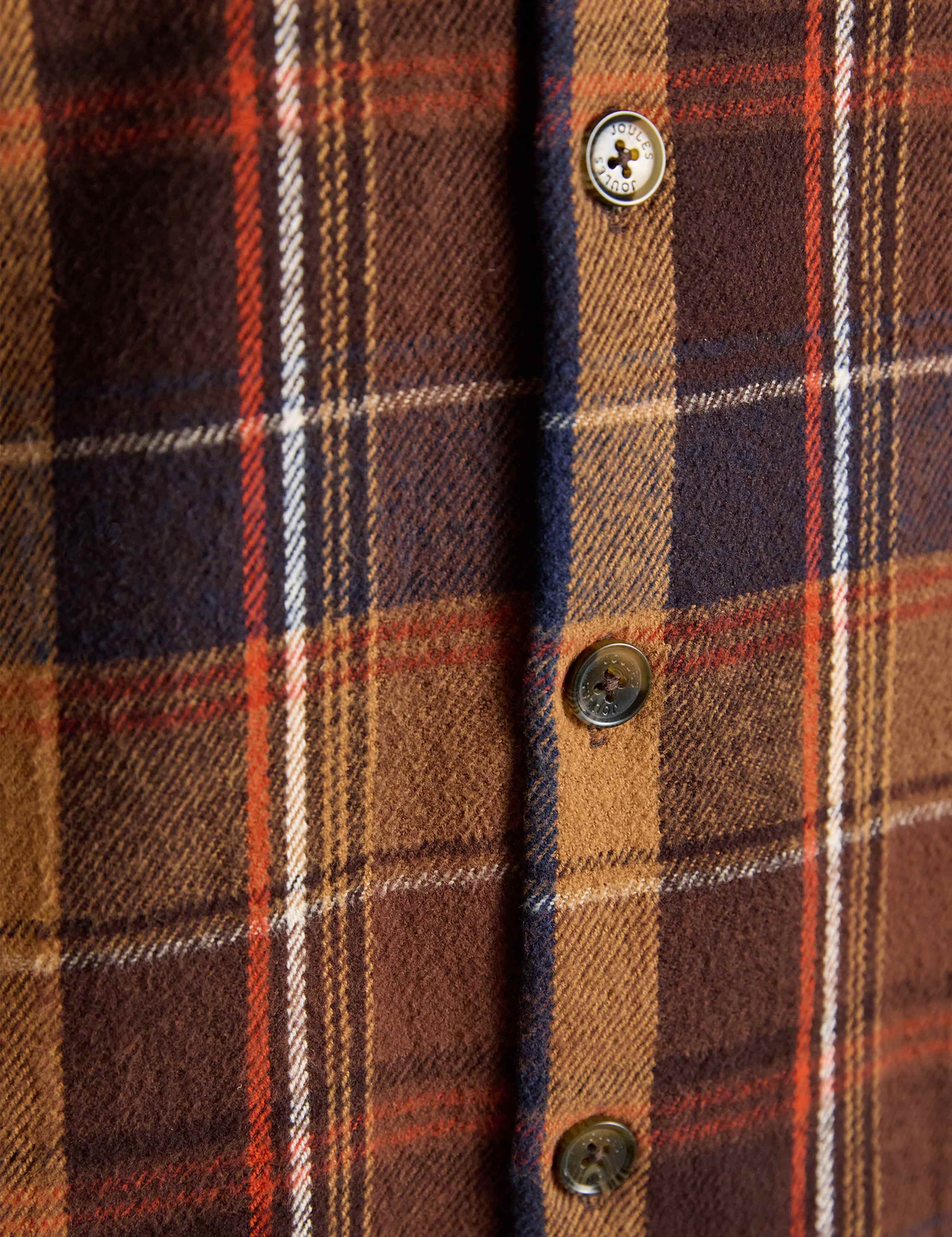 Regular Fit Pure Cotton Checked Flannel Overshirt 8 of 8