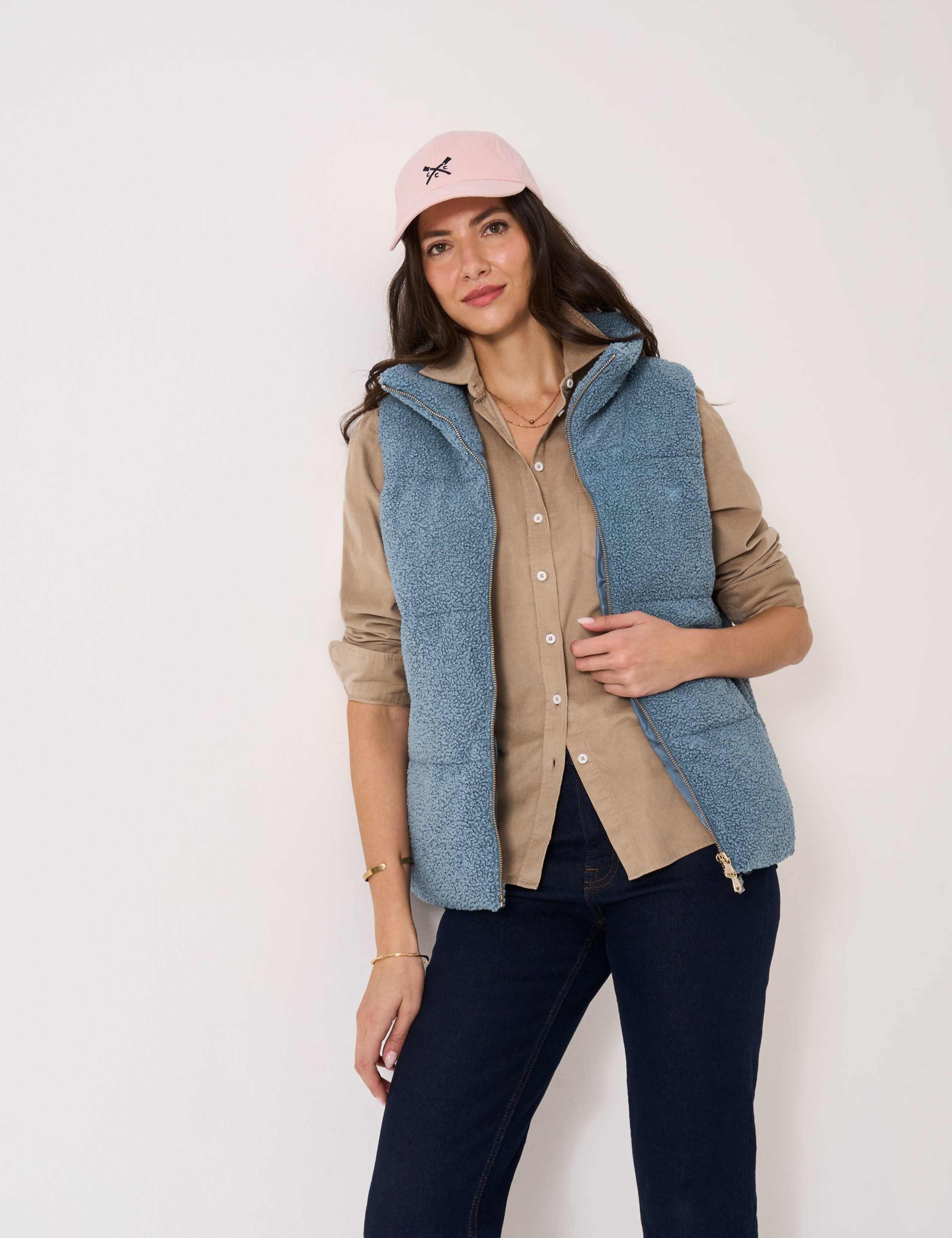 Borg Padded Funnel Neck Gilet 3 of 5