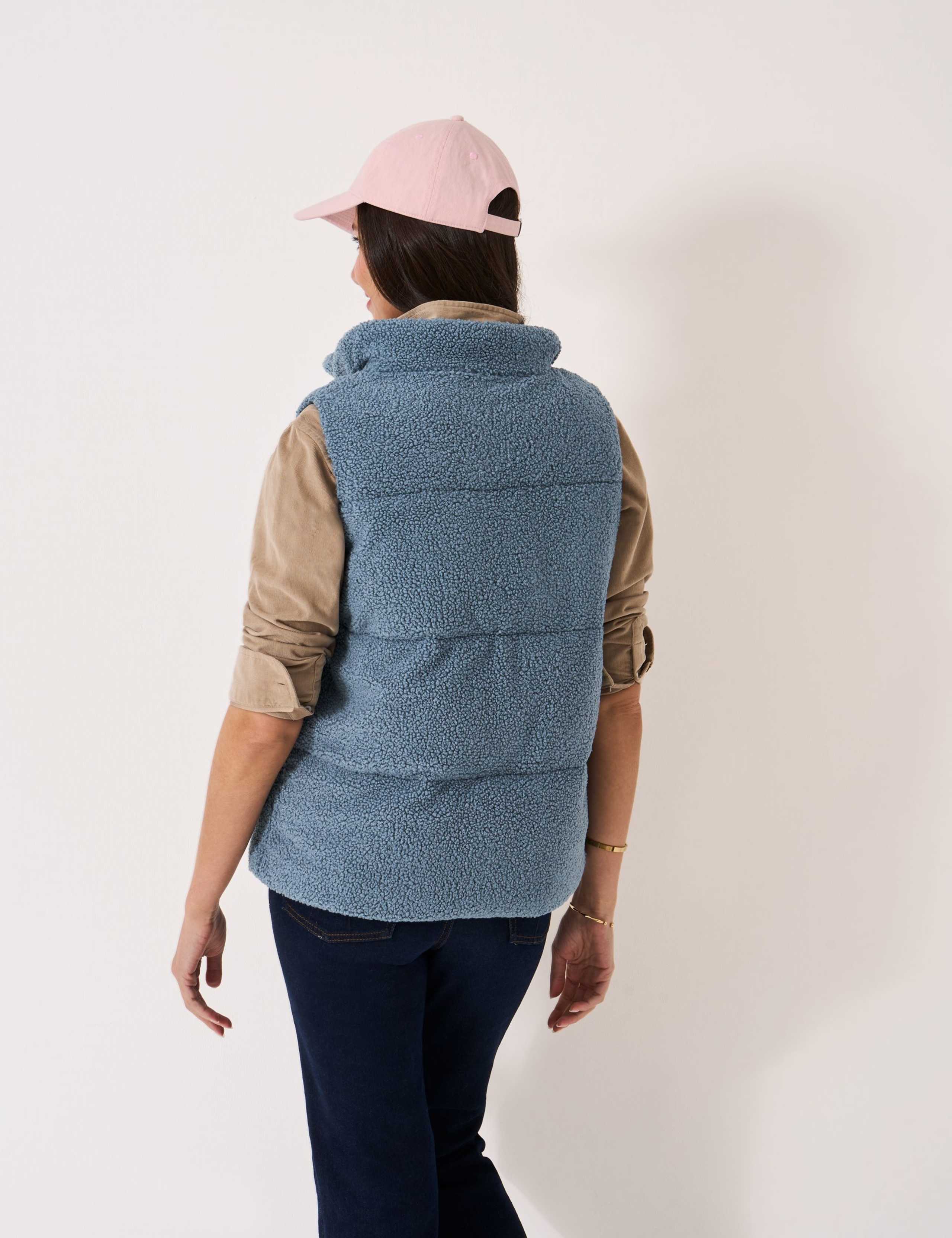 Borg Padded Funnel Neck Gilet 4 of 5