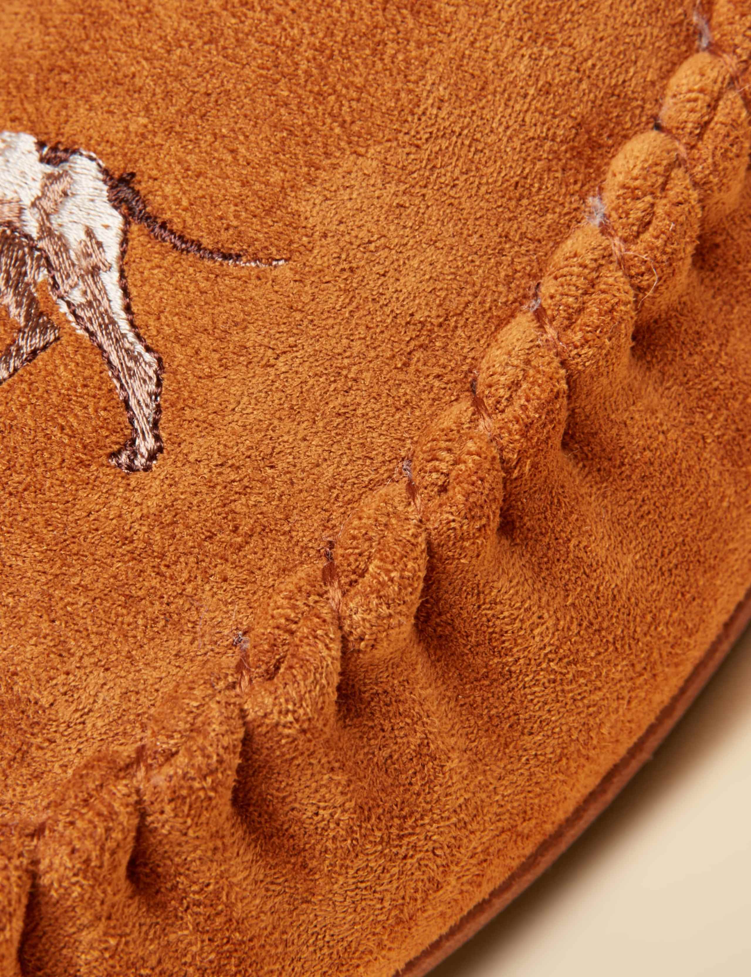 Faux Suede Embroidered Moccasin Slippers 3 of 6