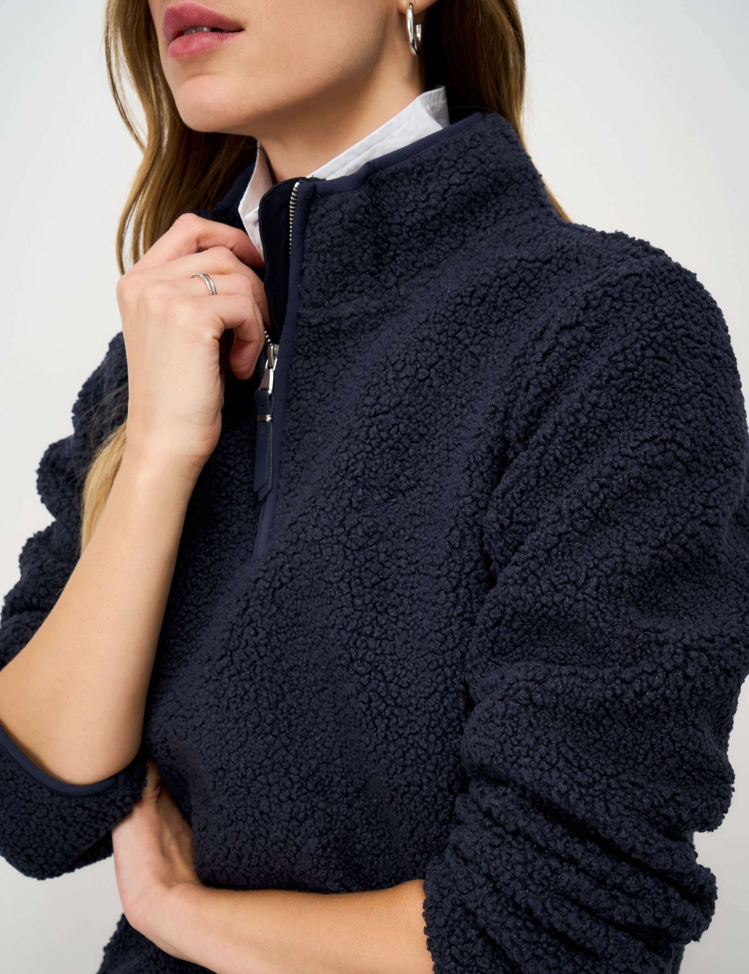 Borg Funnel Neck Half Zip Fleece 4 of 5