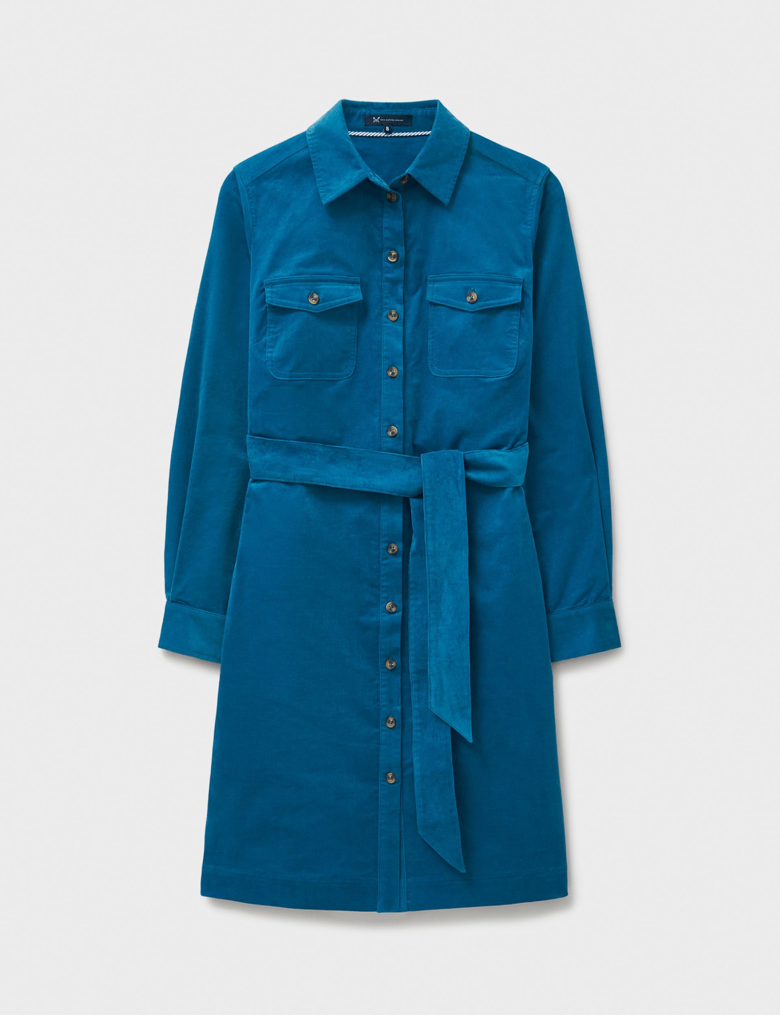 Cotton Rich Cord Belted Mini Shirt Dress 2 of 5