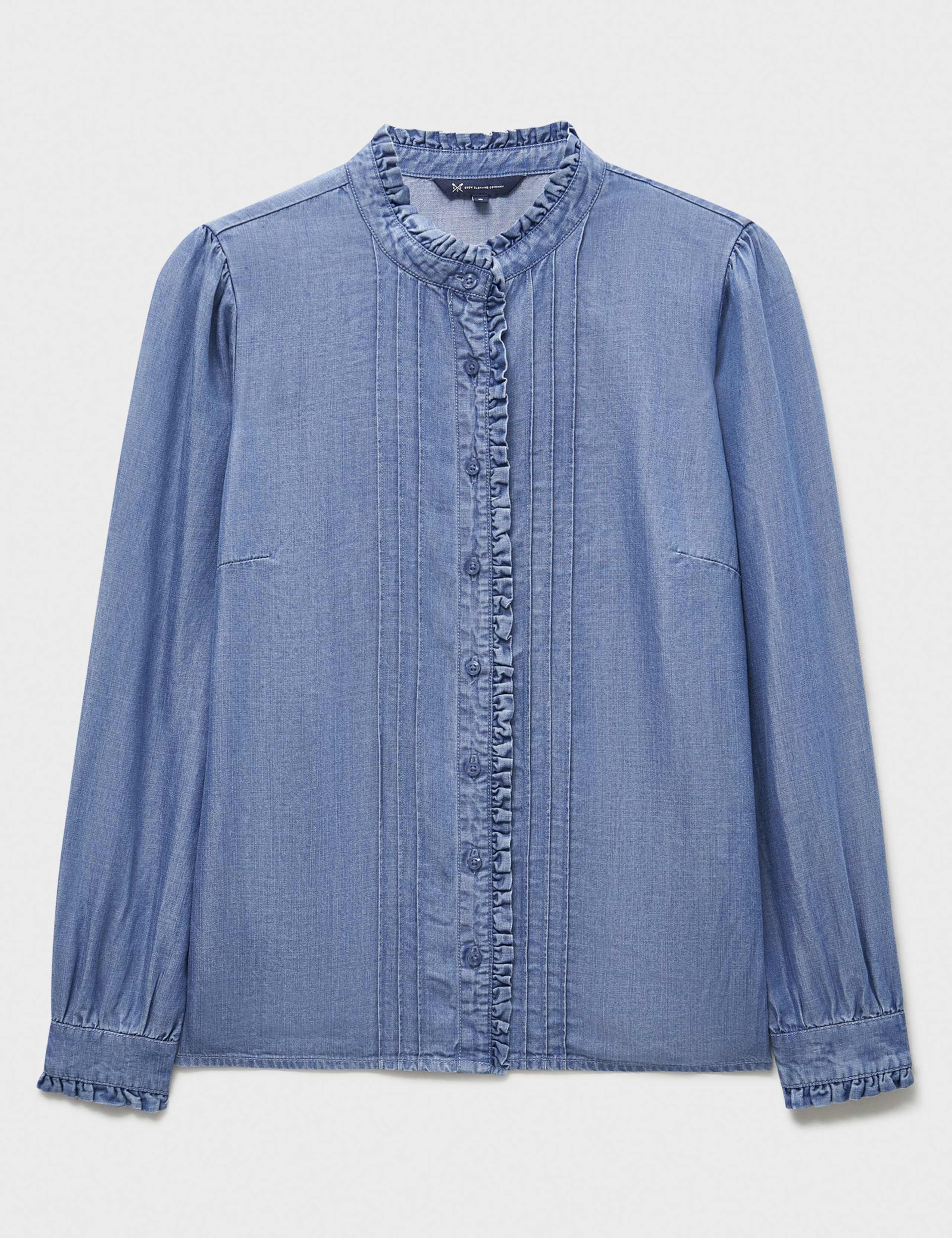 Pure Lyocell Frill Blouse 2 of 5