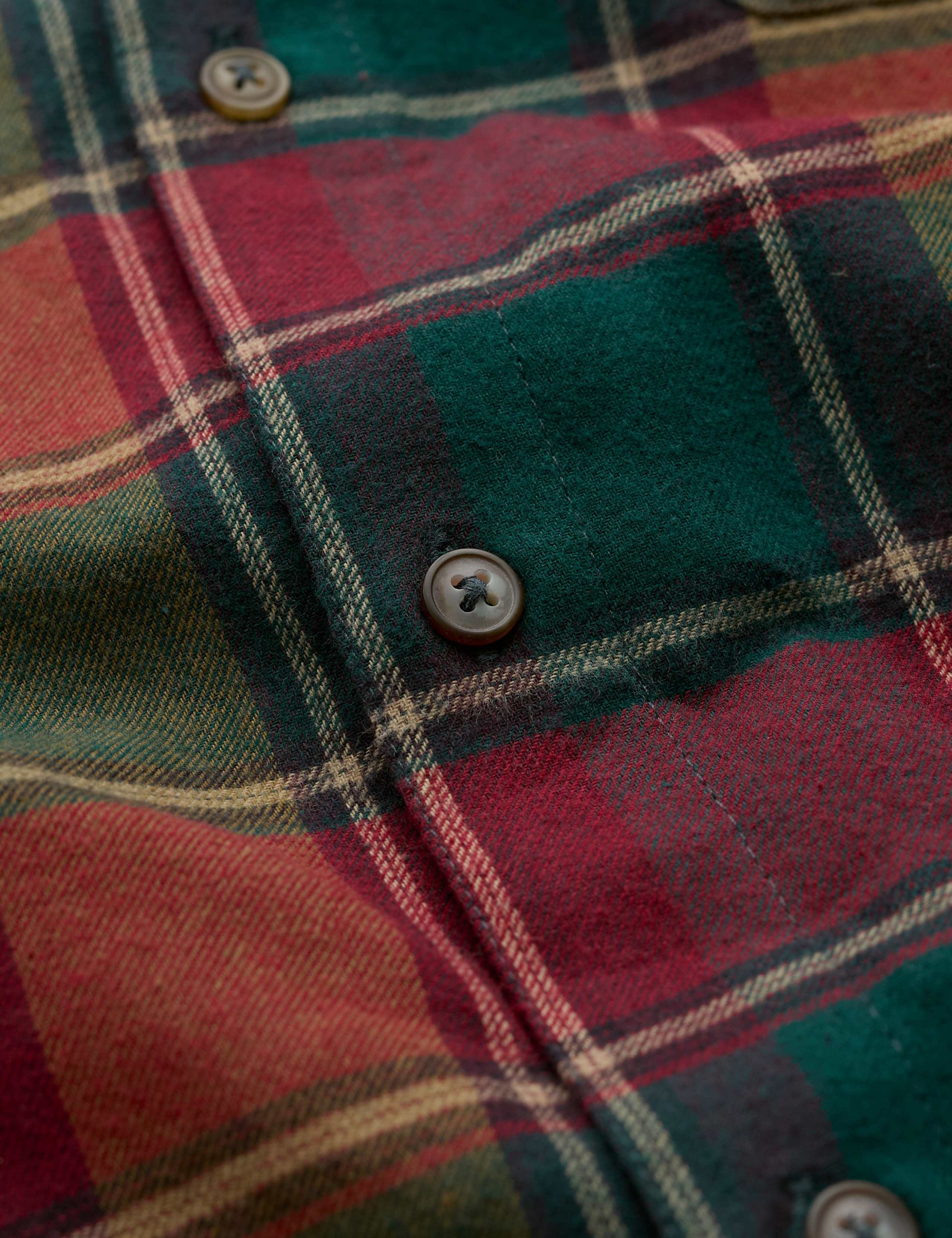 Regular Fit Brushed Cotton Textured Shirt 3 of 5