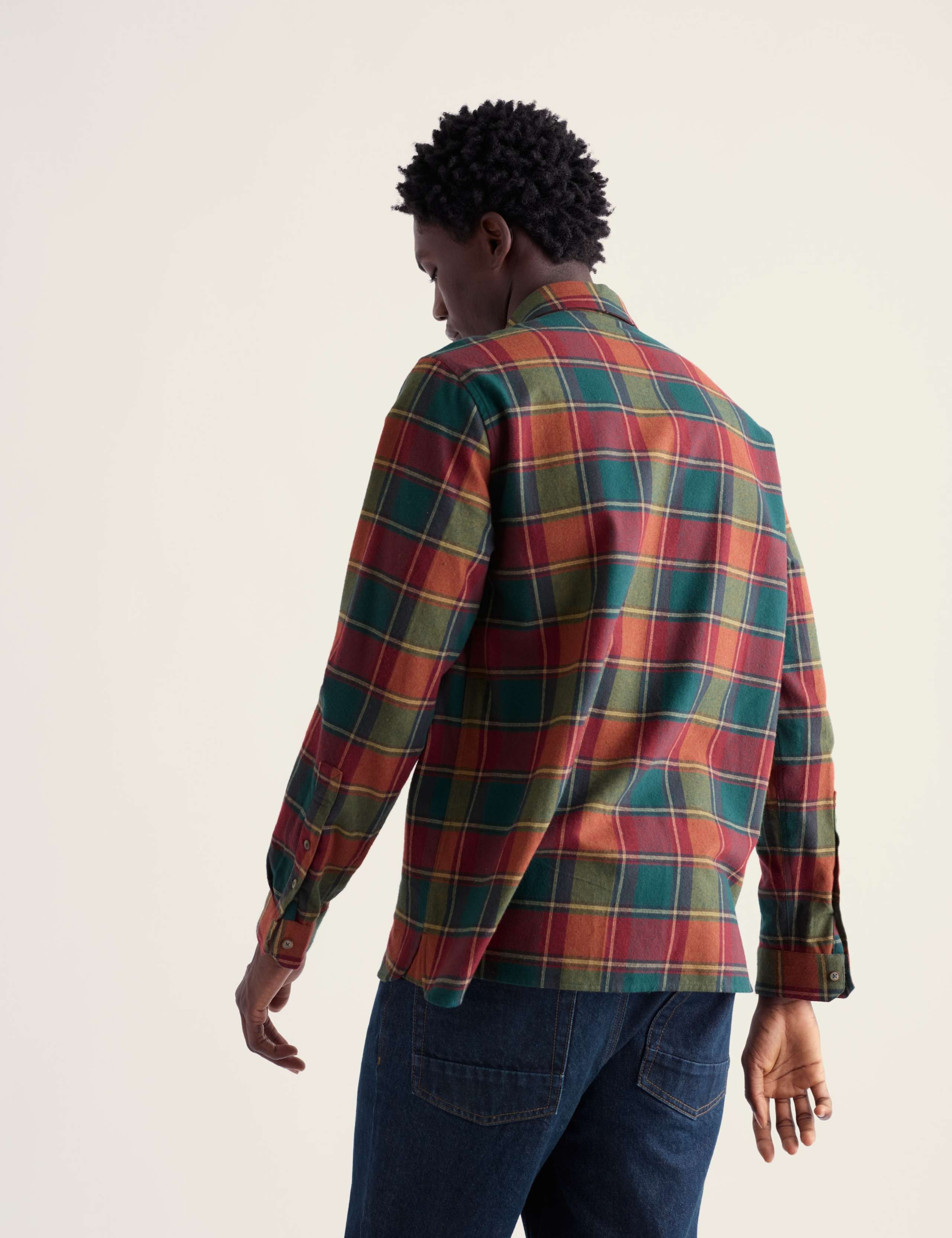 Regular Fit Brushed Cotton Textured Shirt 4 of 5