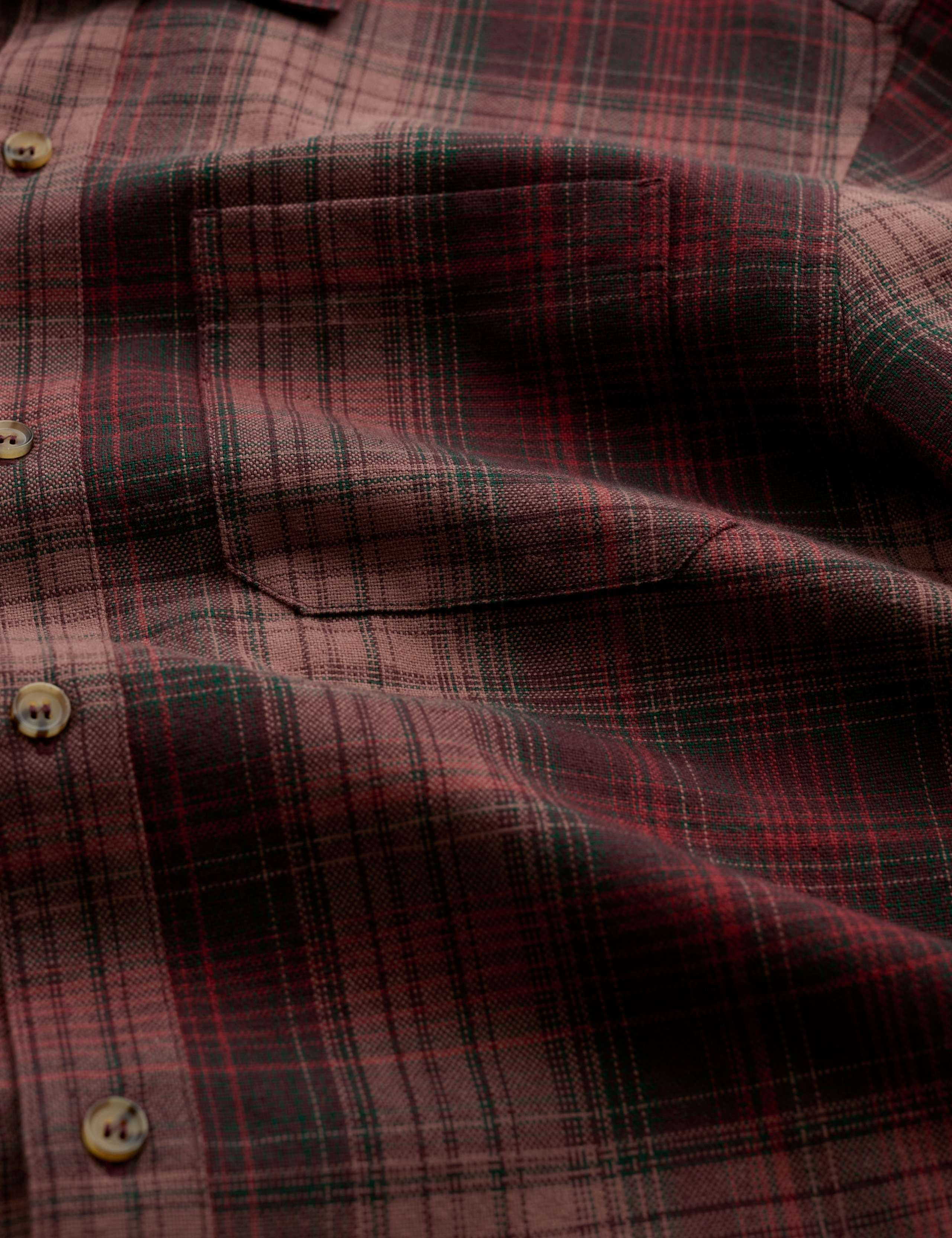 Regular Fit Pure Cotton Textured Shirt 5 of 5