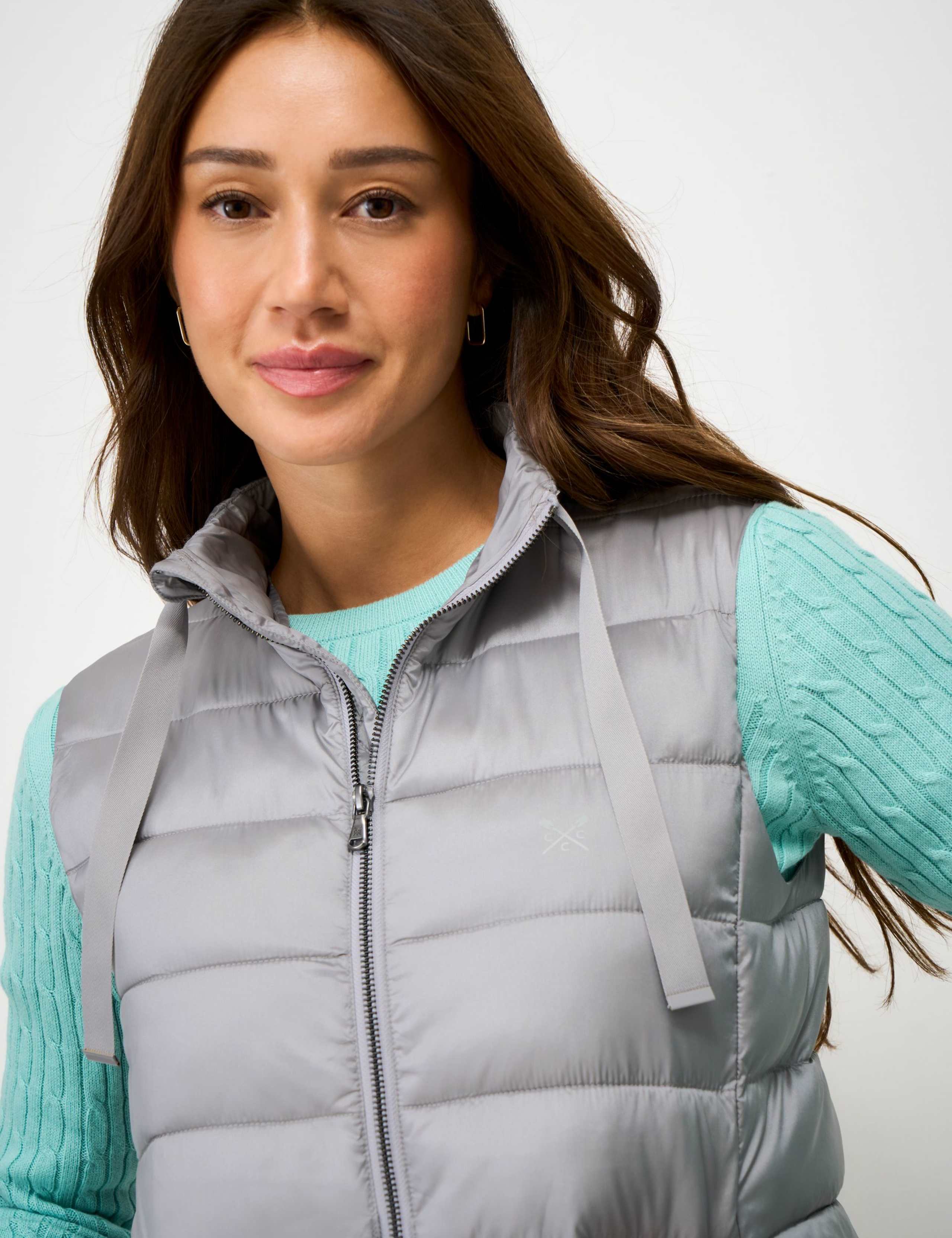 Metallic Padded Quilted Gilet 4 of 5