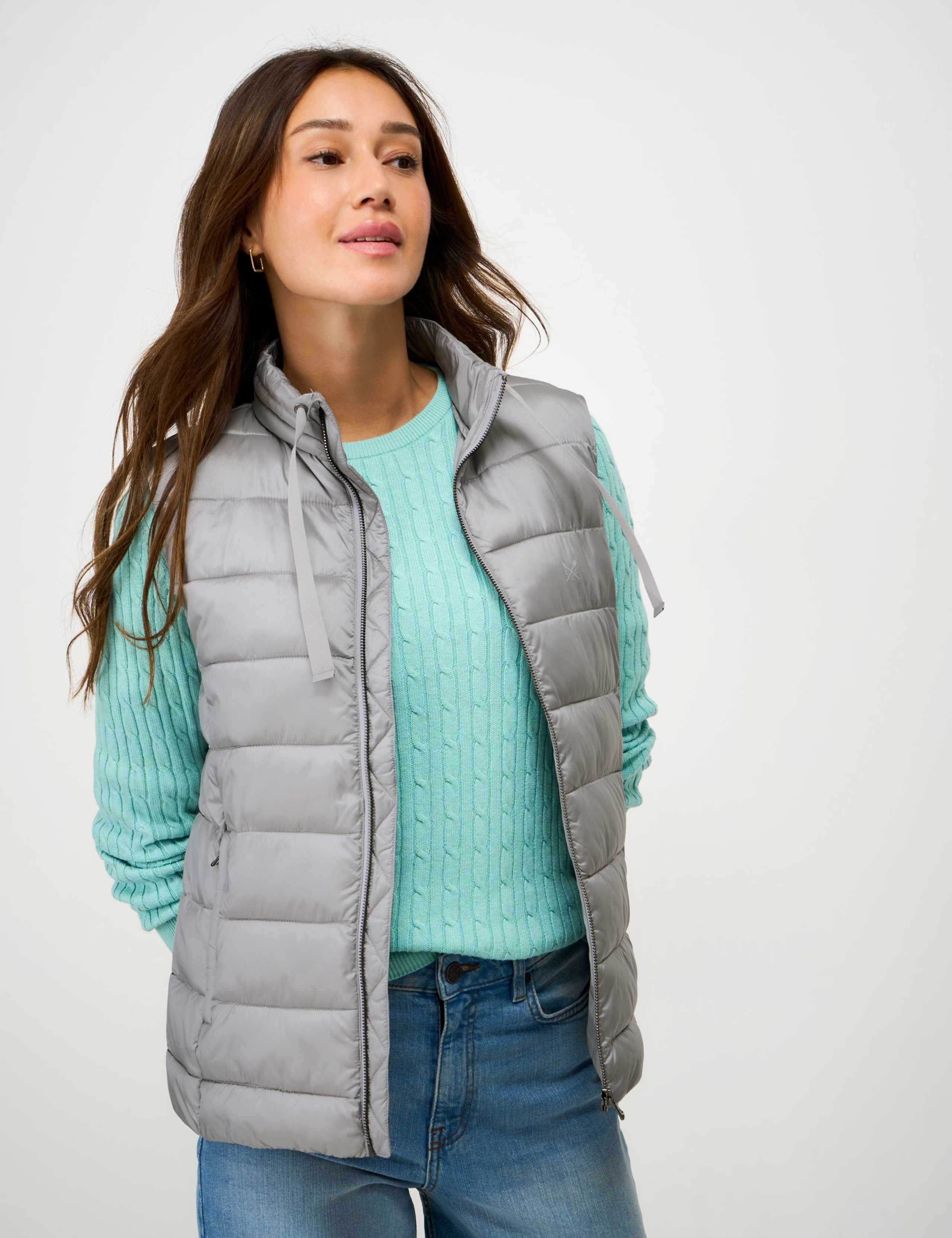 Metallic Padded Quilted Gilet 5 of 5