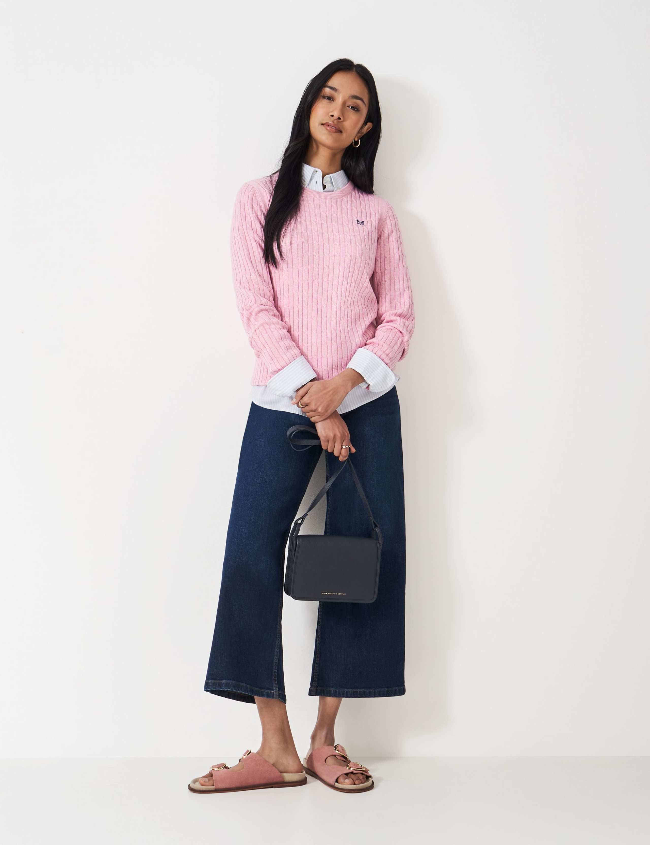 Cotton Rich Cable Knit Jumper 4 of 5