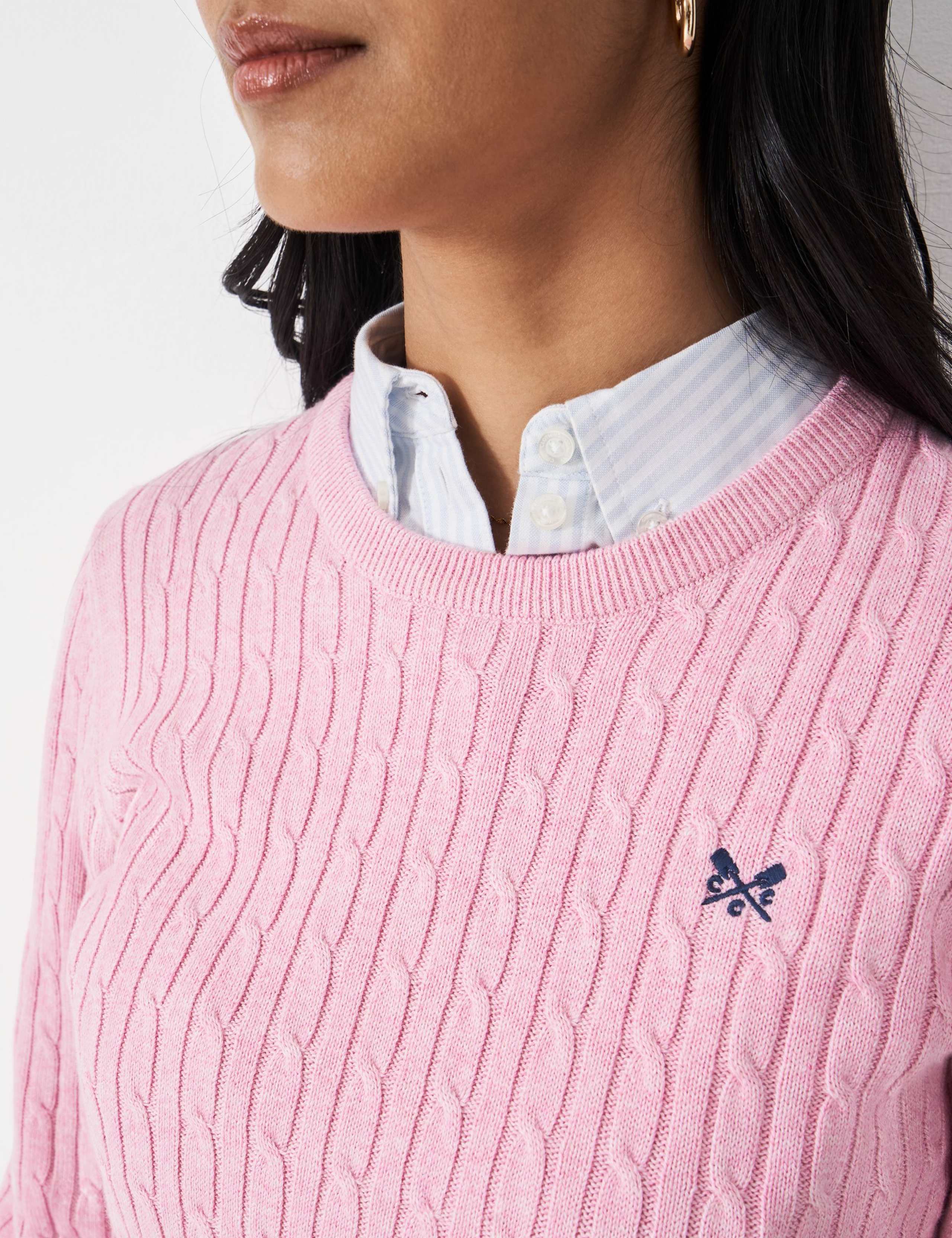 Cotton Rich Cable Knit Jumper 5 of 5