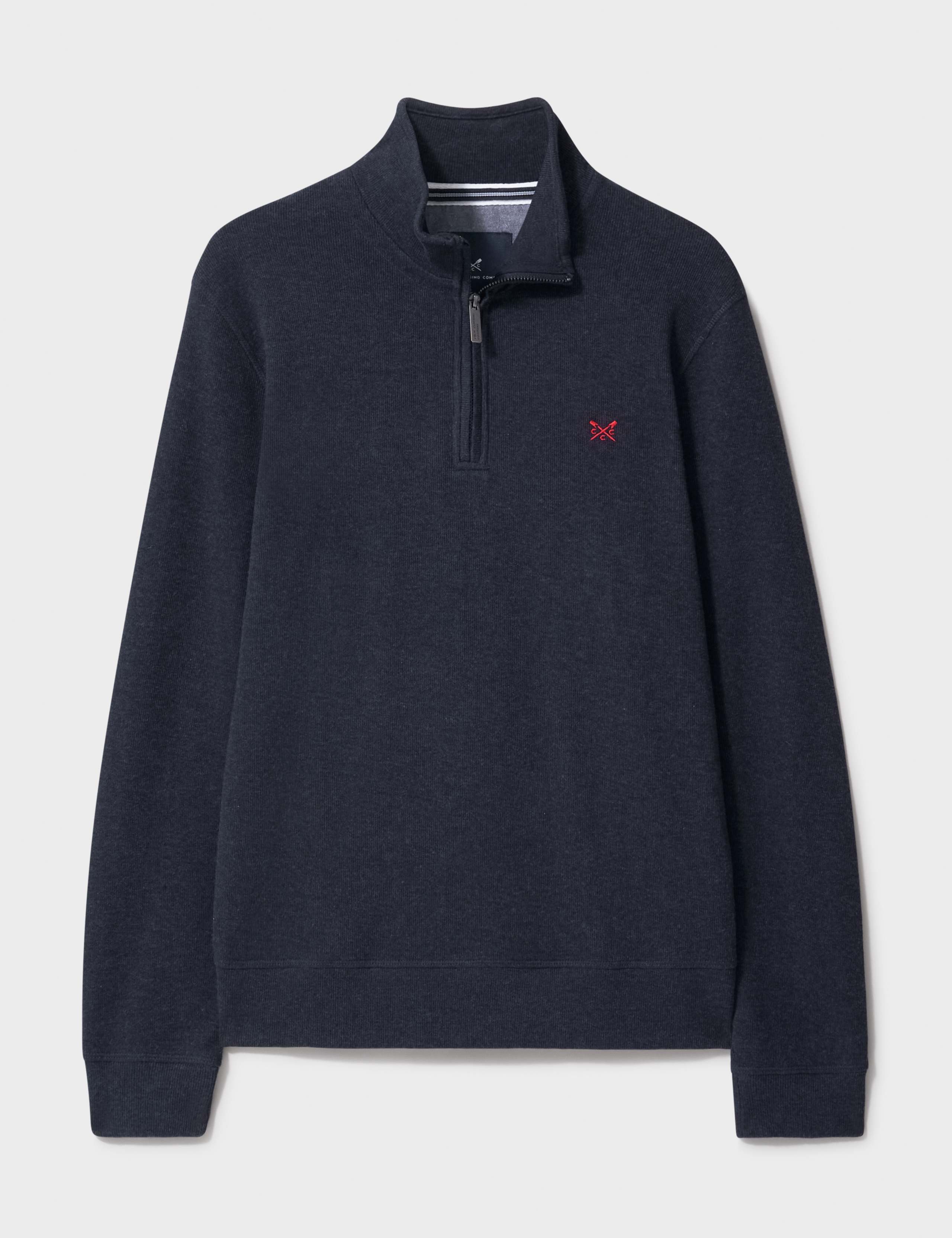 Pure Cotton Half Zip Jumper 2 of 5