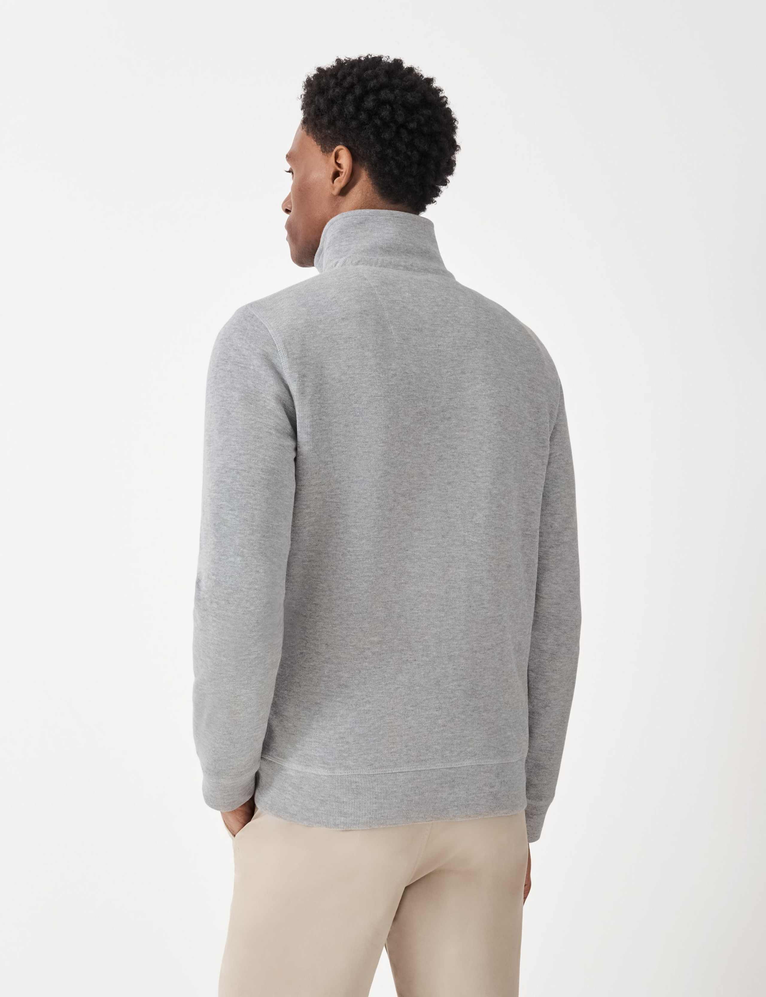 Pure Cotton Half Zip Jumper 3 of 5