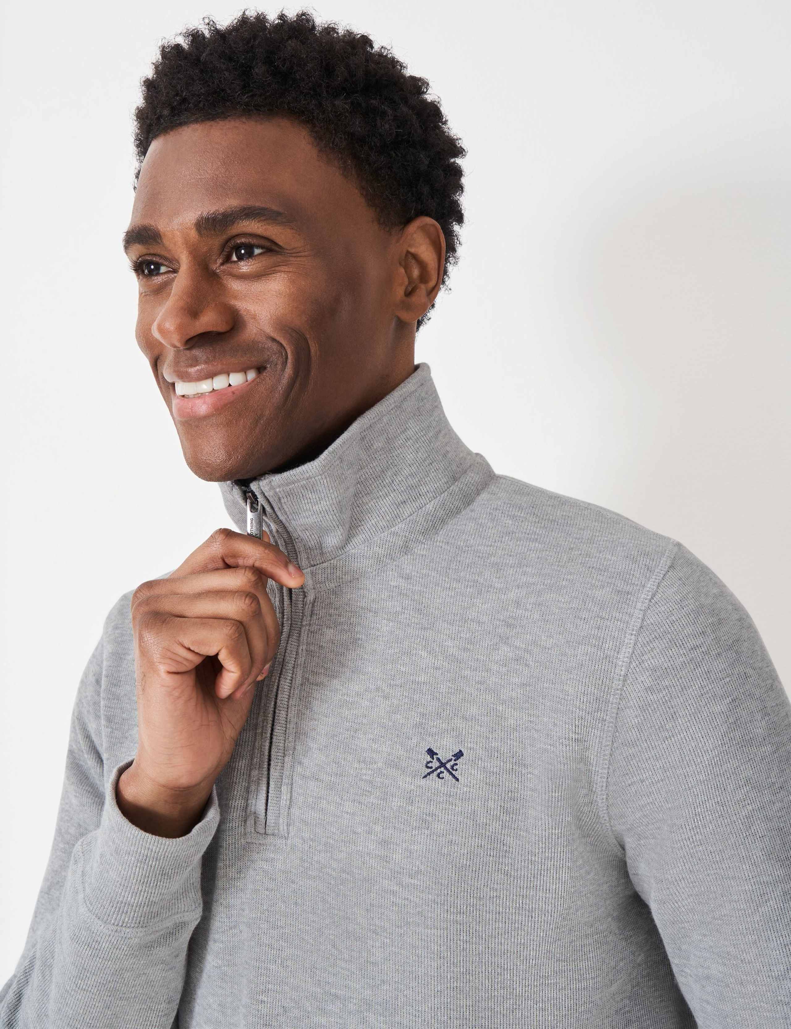 Pure Cotton Half Zip Jumper 5 of 5