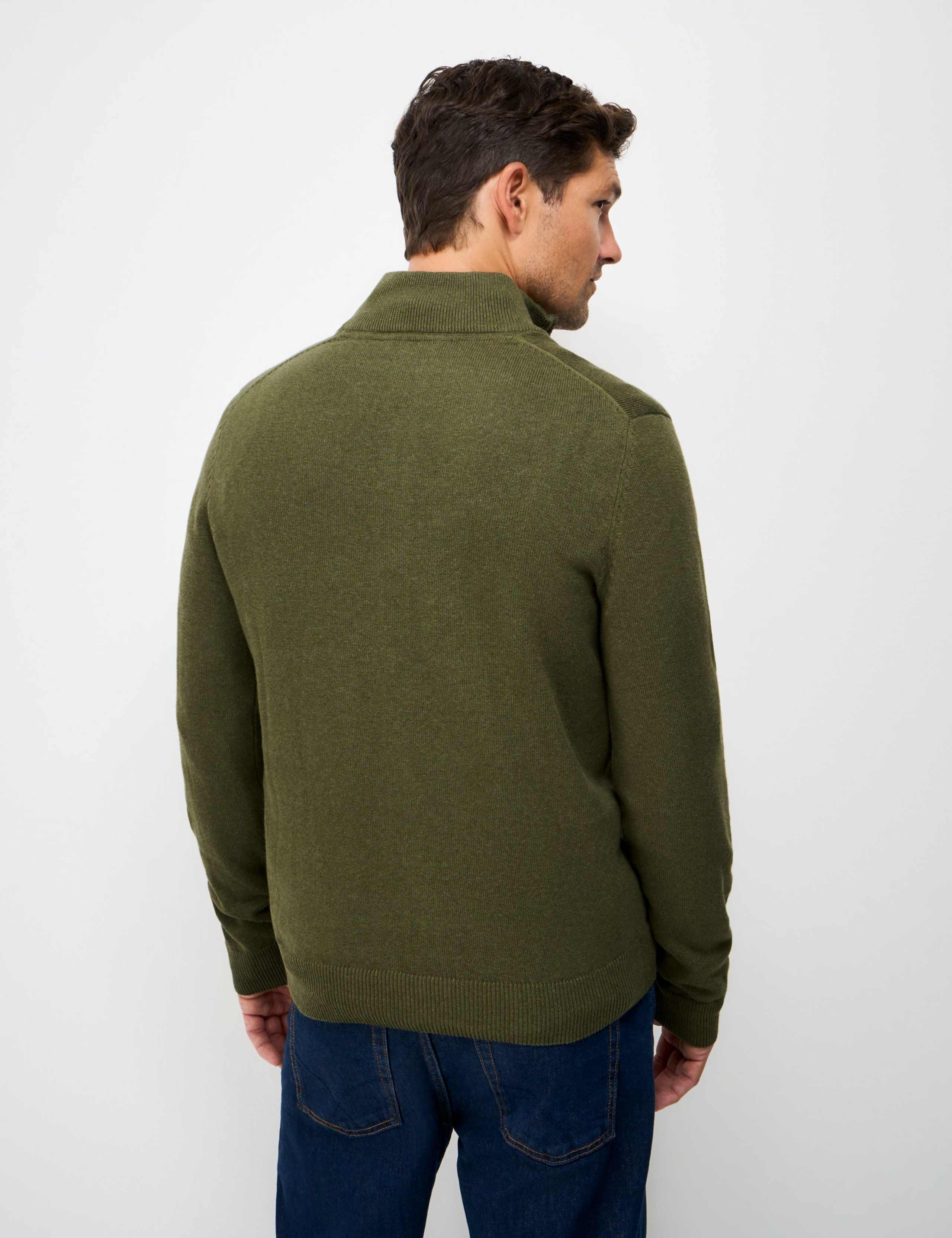 Pure Cotton Half Zip Jumper 3 of 5