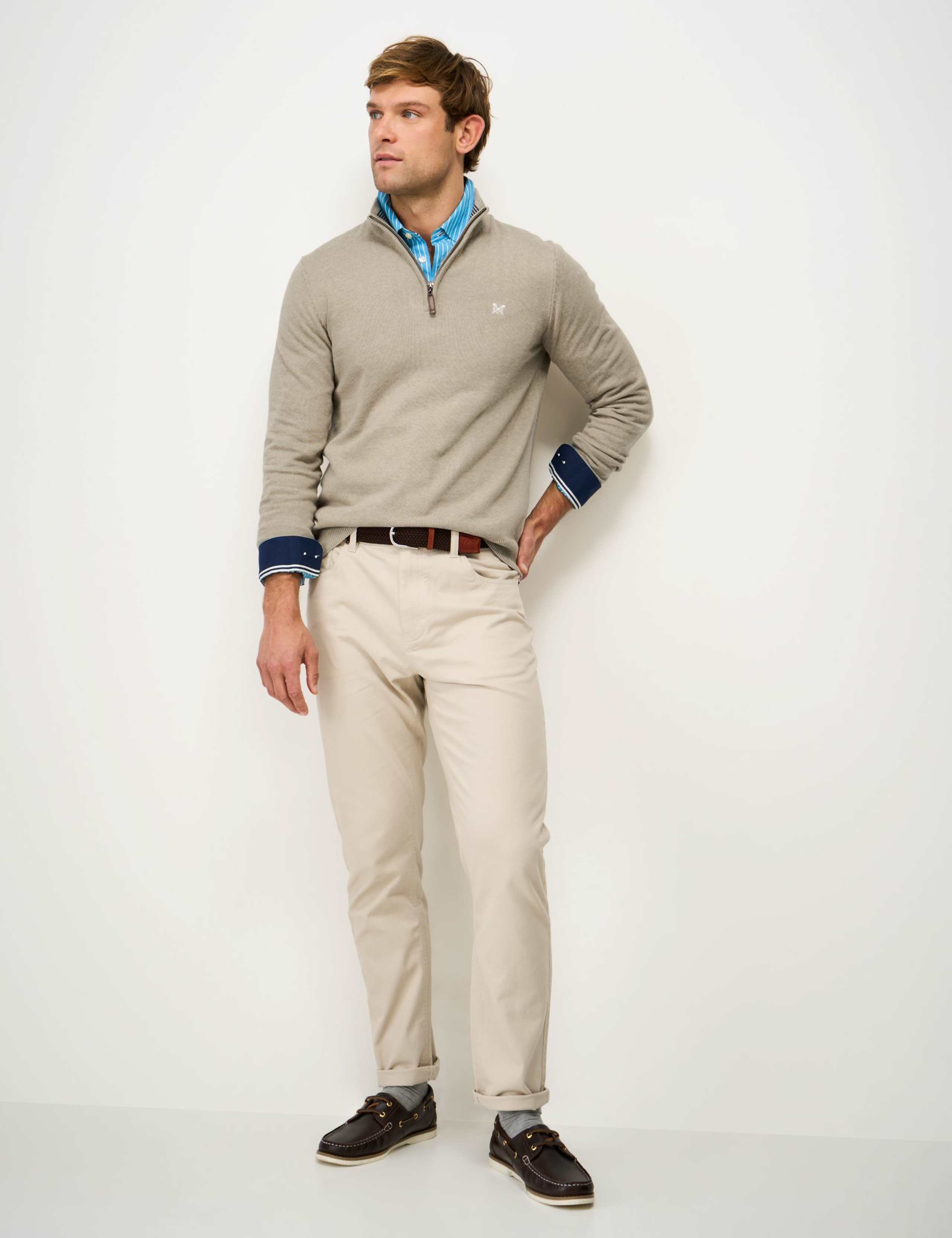 Pure Cotton Half Zip Jumper 3 of 5