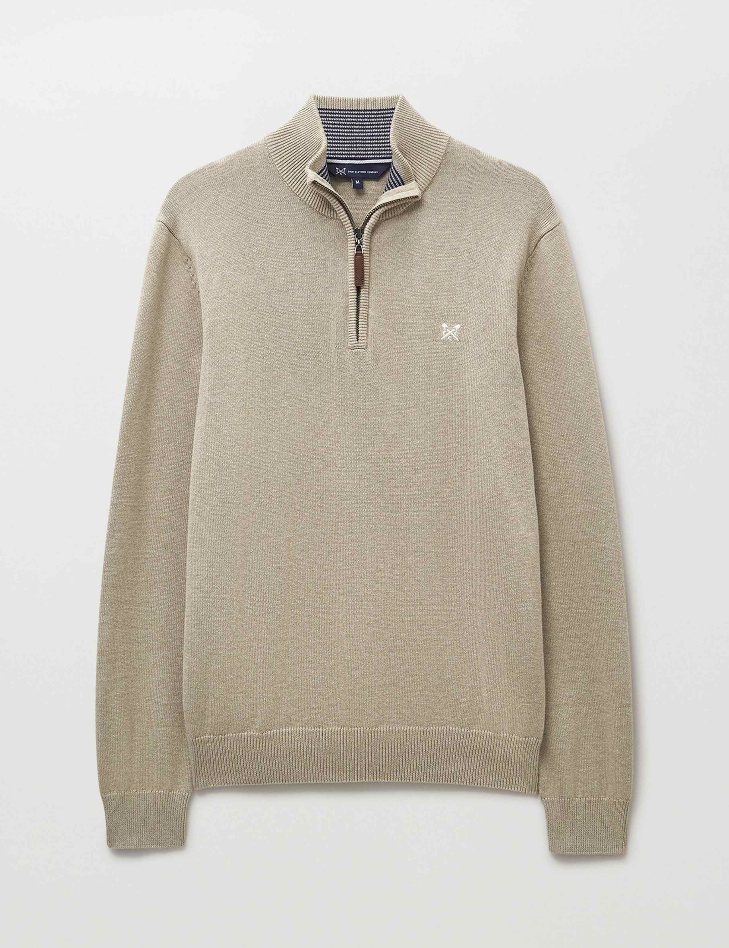 Pure Cotton Half Zip Jumper 2 of 5