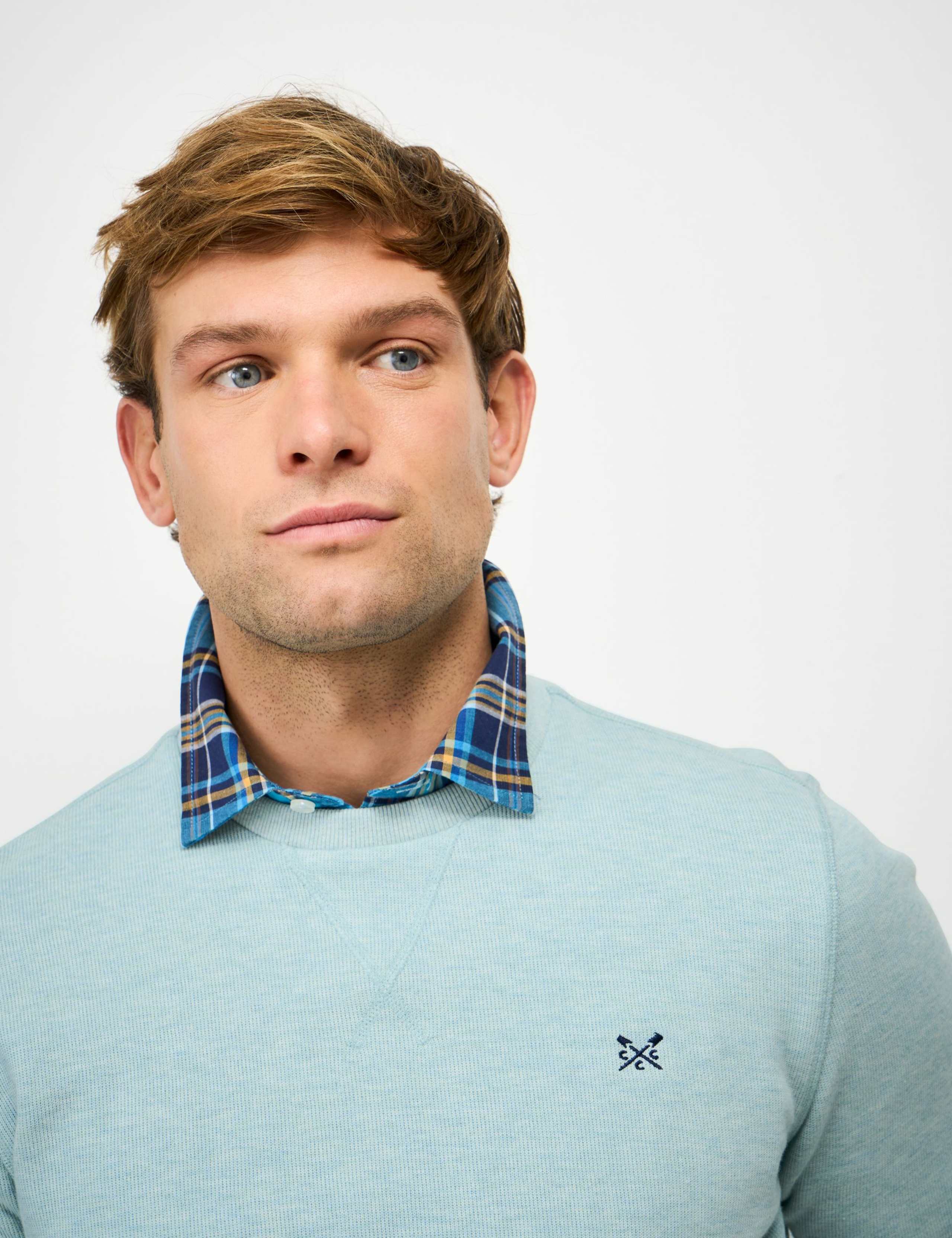 Pure Cotton Ribbed Crew Neck Jumper 3 of 5