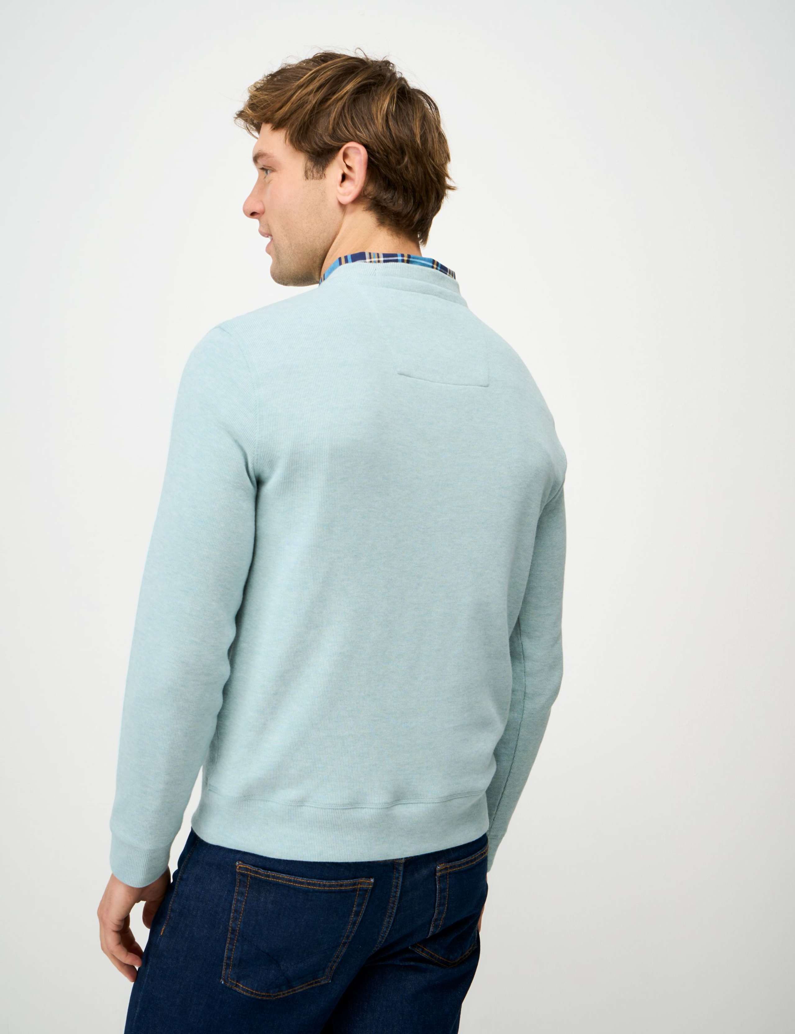 Pure Cotton Ribbed Crew Neck Jumper 5 of 5