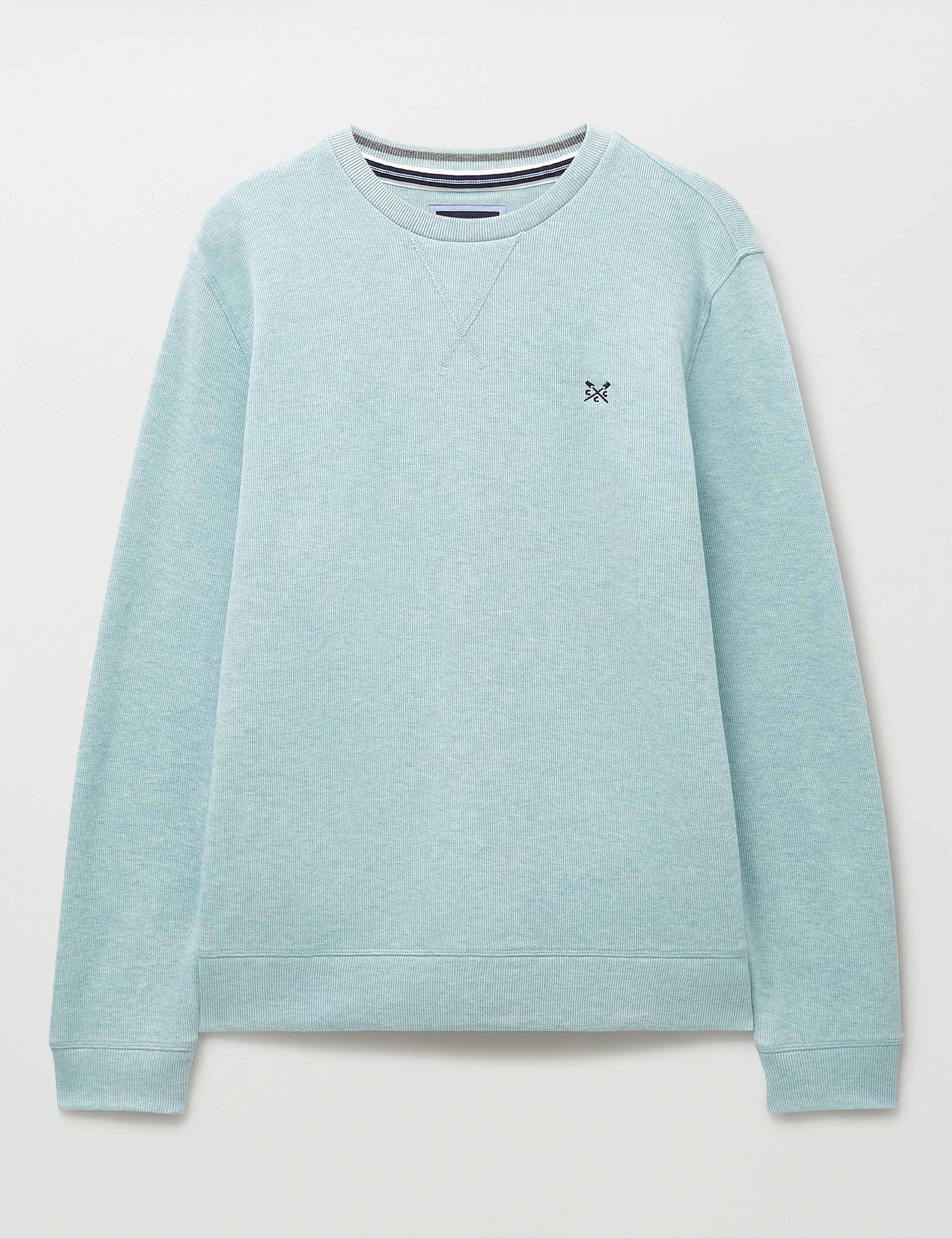 Pure Cotton Ribbed Crew Neck Jumper 2 of 5