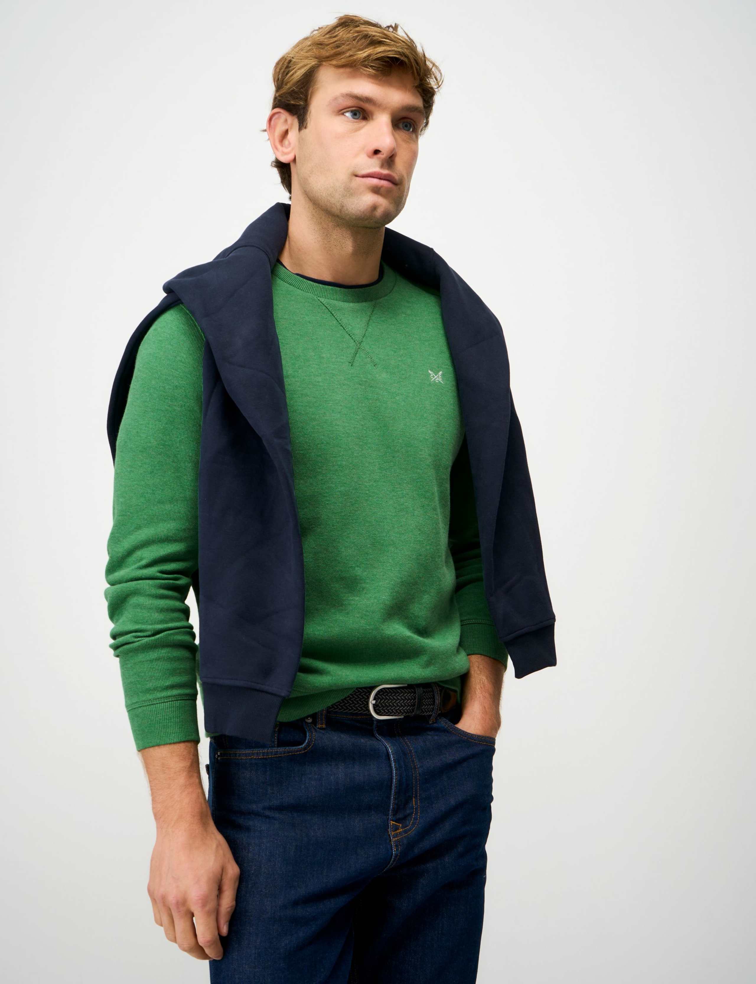 Pure Cotton Ribbed Crew Neck Jumper 7 of 7