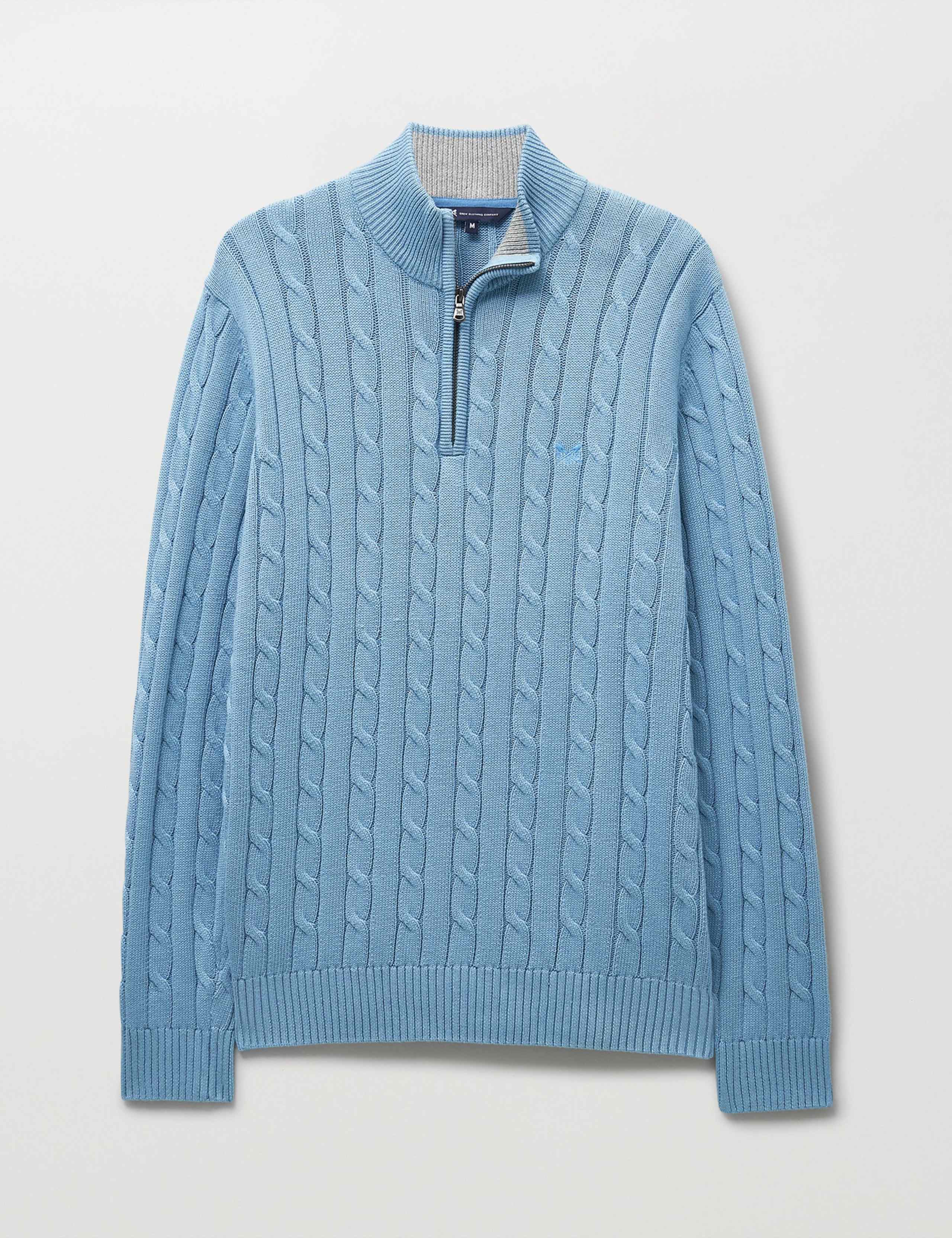 Pure Cotton Cable Funnel Neck Jumper 2 of 5