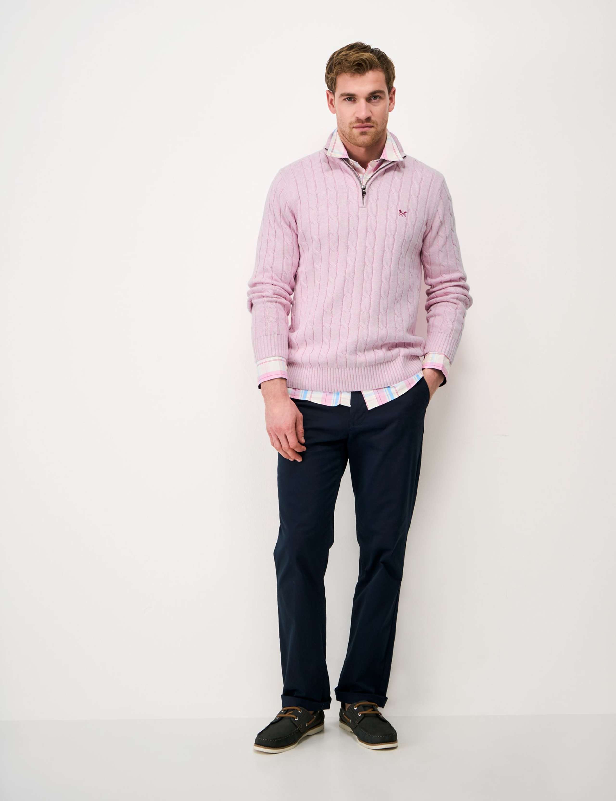 Pure Cotton Cable Funnel Neck Jumper 1 of 5