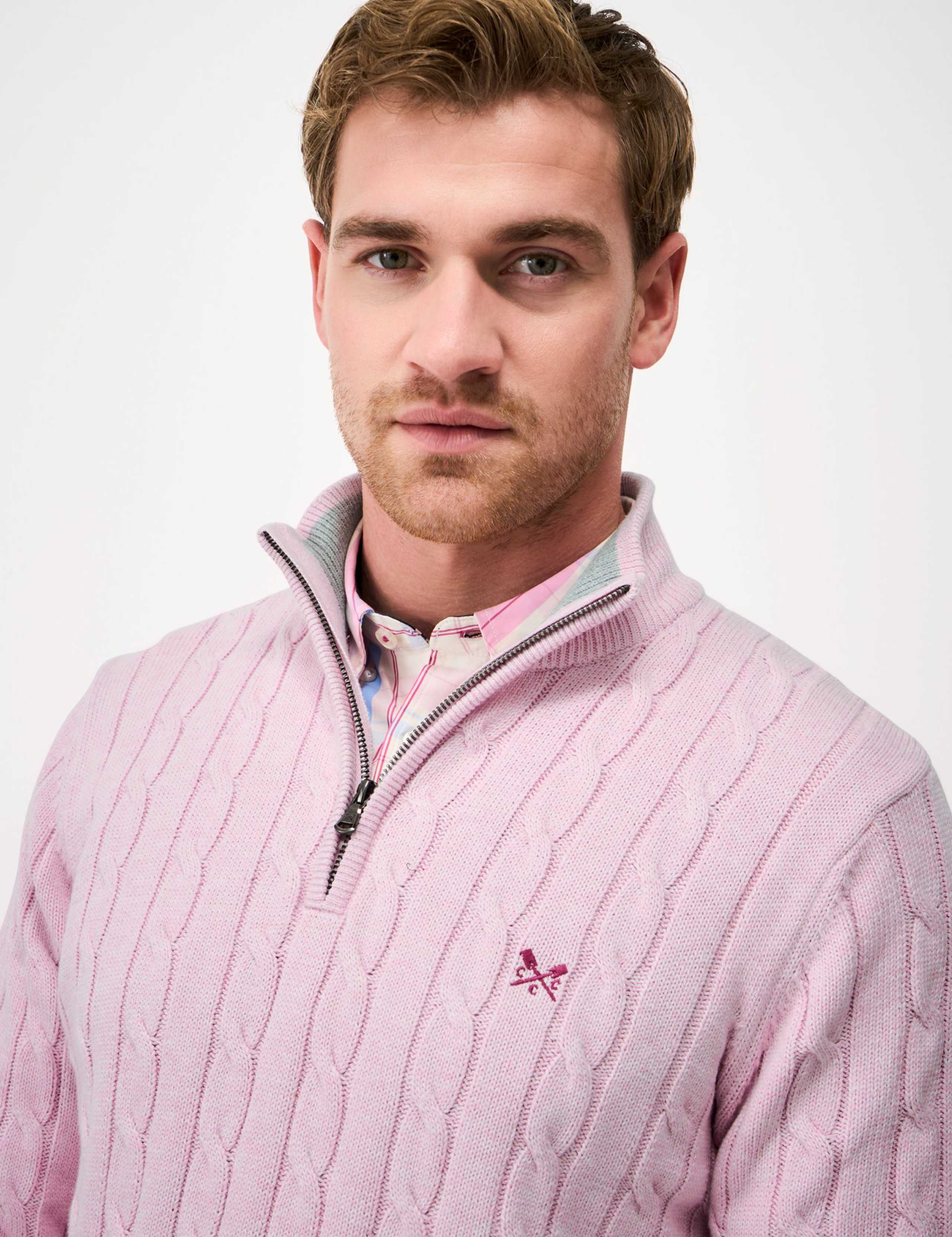 Pure Cotton Cable Funnel Neck Jumper 3 of 5