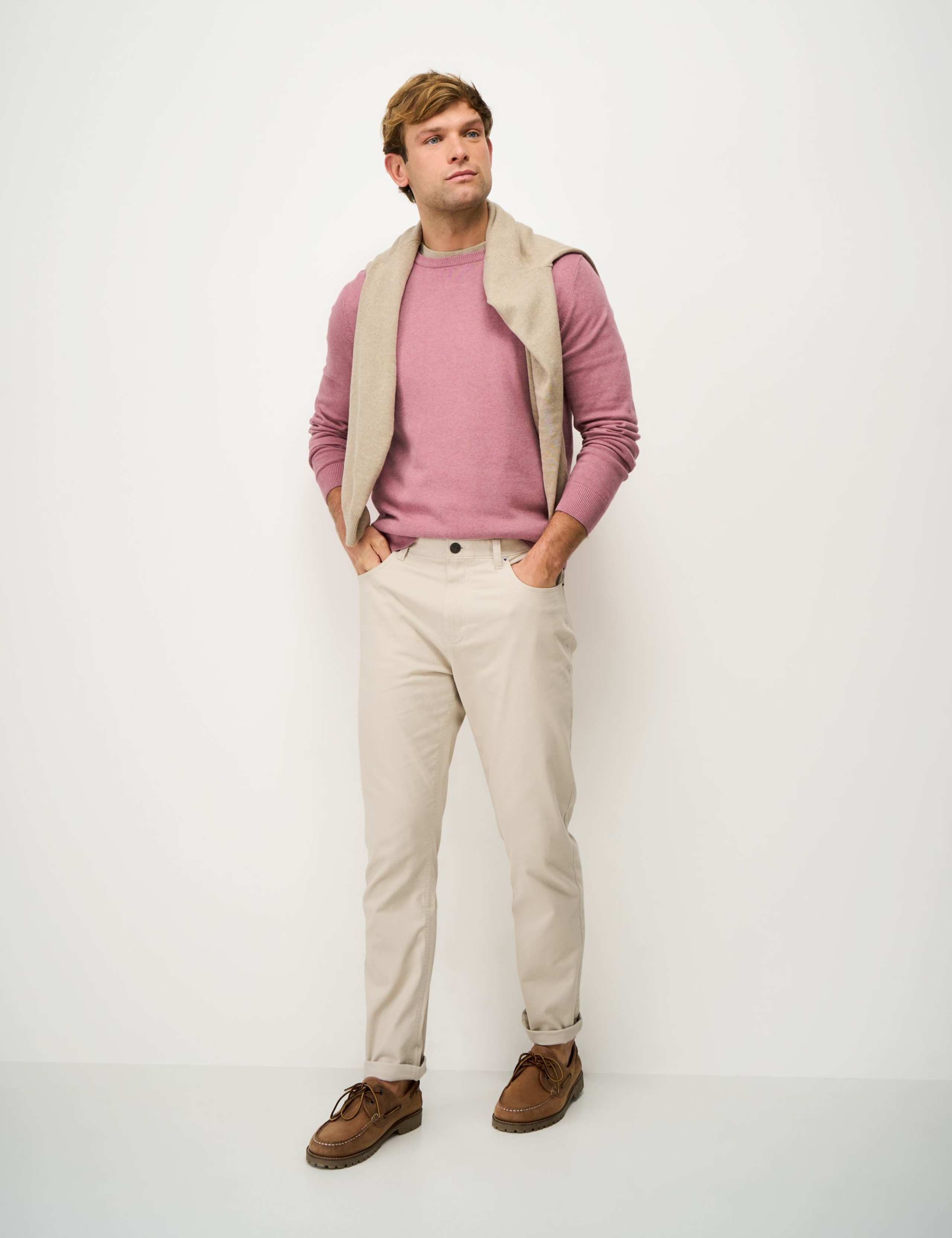 Pure Cotton Half Zip Long Sleeve Jumper 1 of 5