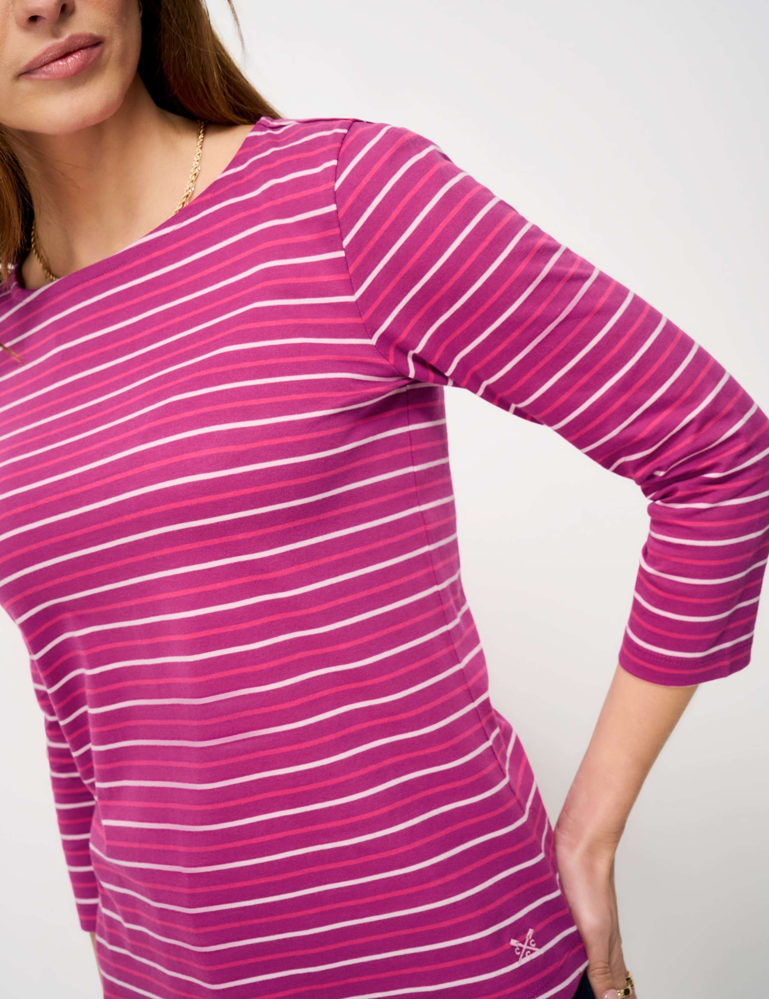 Pure Cotton Striped Top 4 of 5