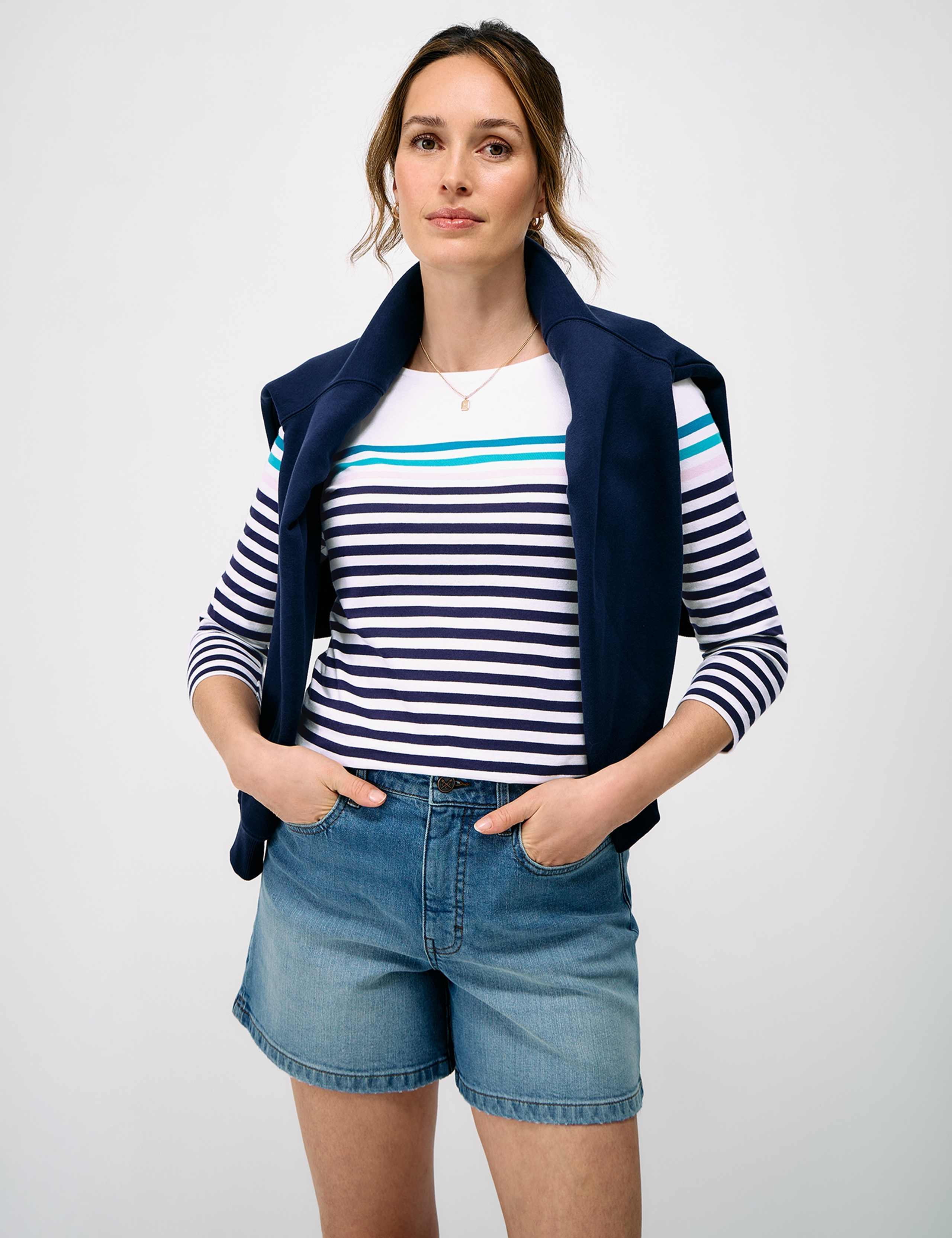 Pure Cotton Striped Top 1 of 5