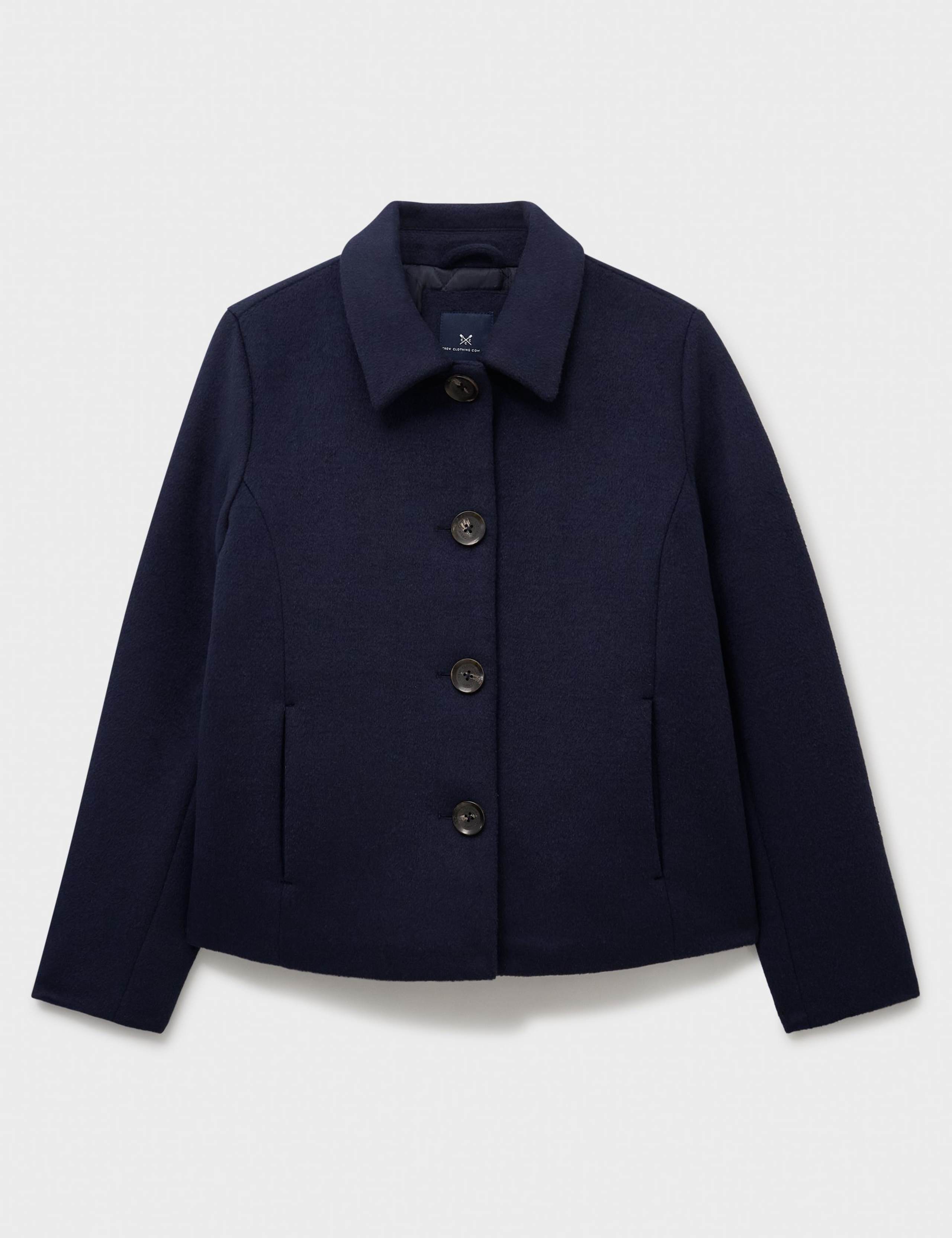 Wool Blend Collared Jacket 2 of 5