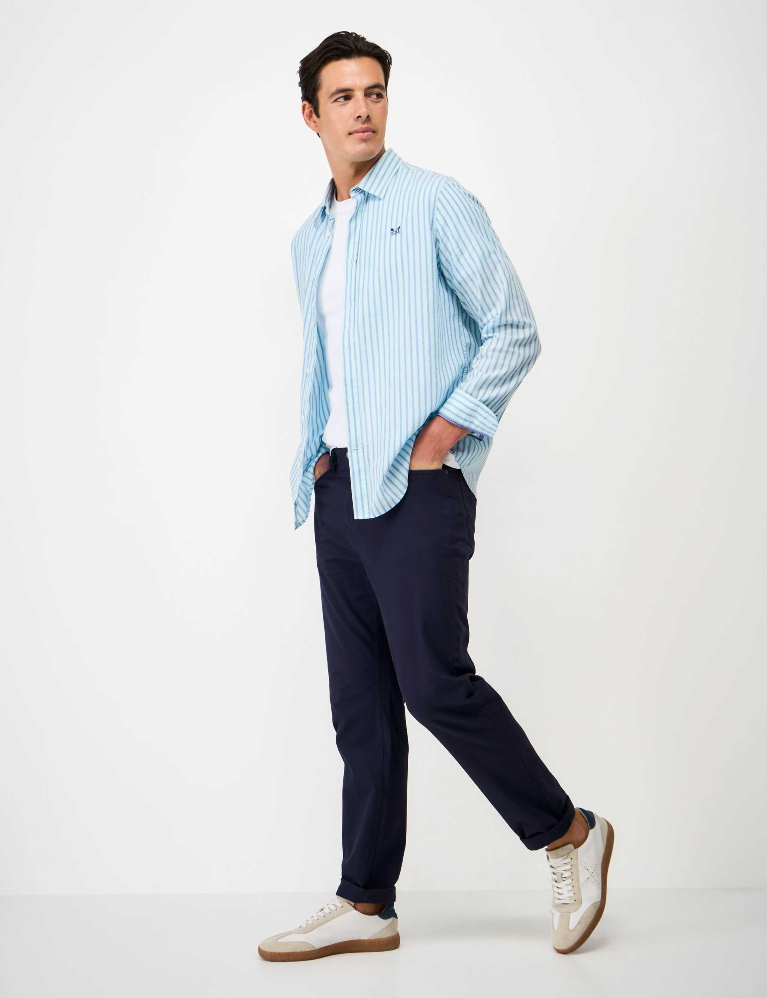 Slim Fit Pure Cotton Twill Trousers 3 of 5