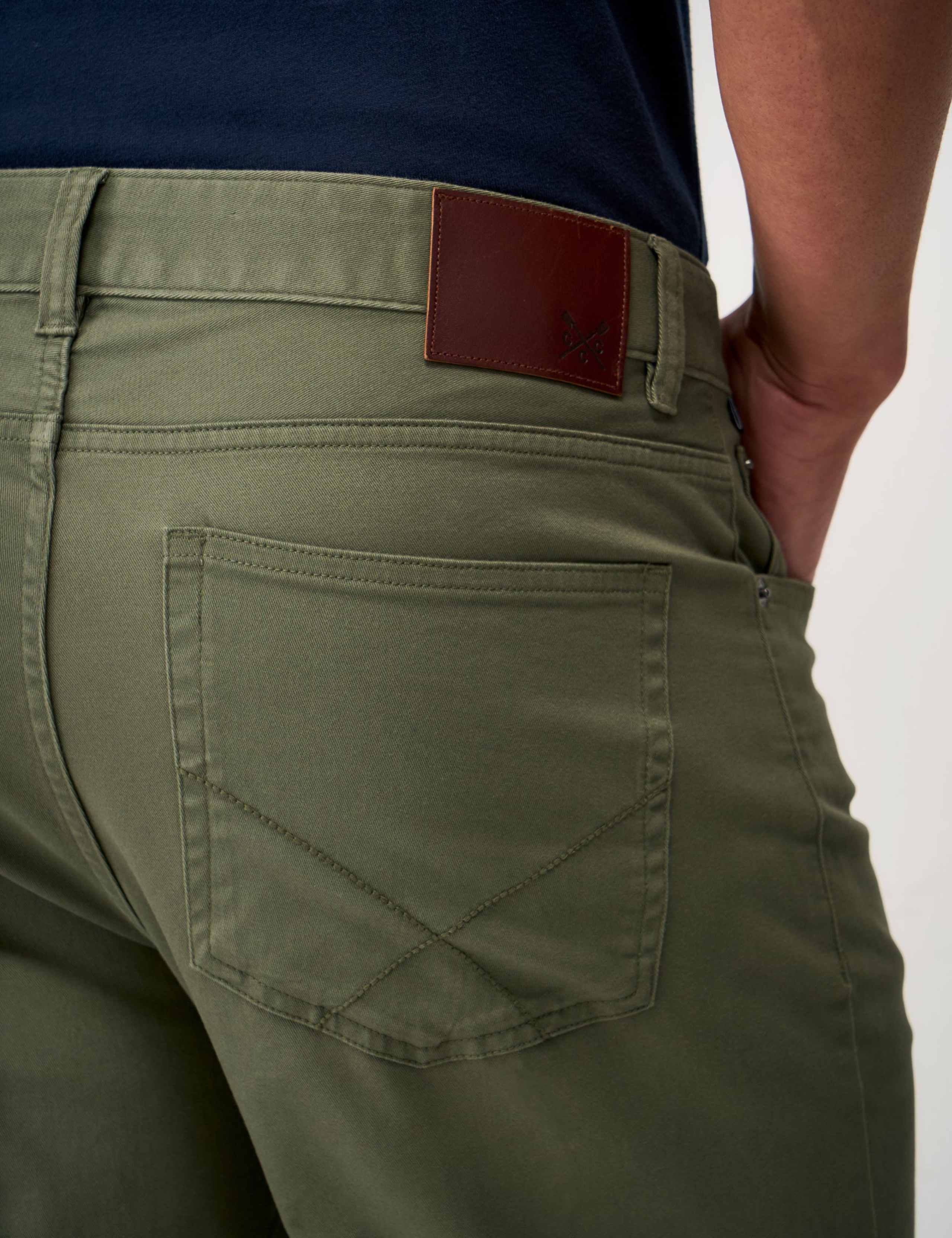 Slim Fit Pure Cotton Twill Trousers 3 of 4