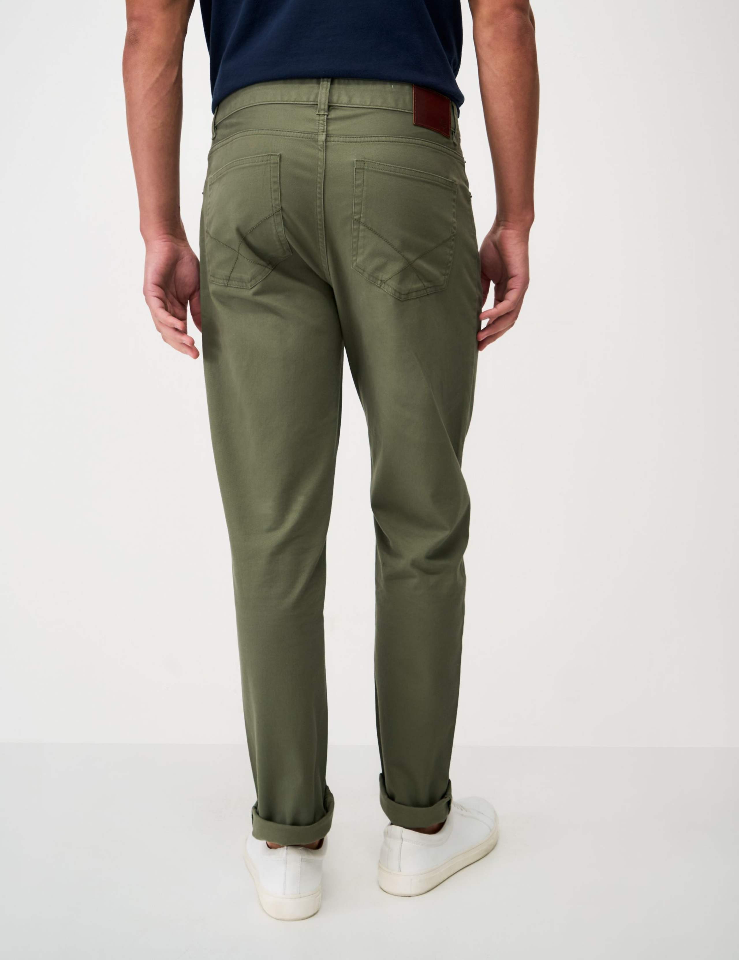 Slim Fit Pure Cotton Twill Trousers 4 of 4