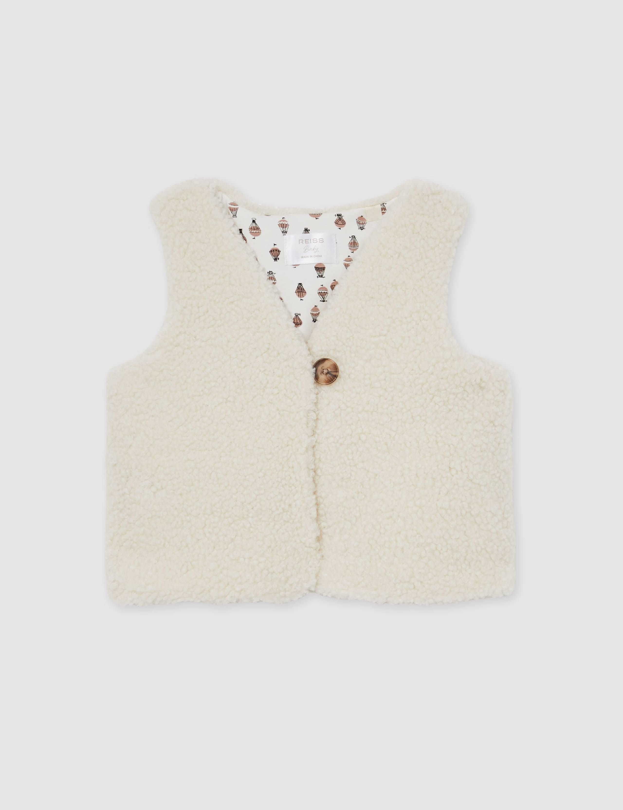 Borg Reversible Gilet (0-24 Mths) 2 of 4