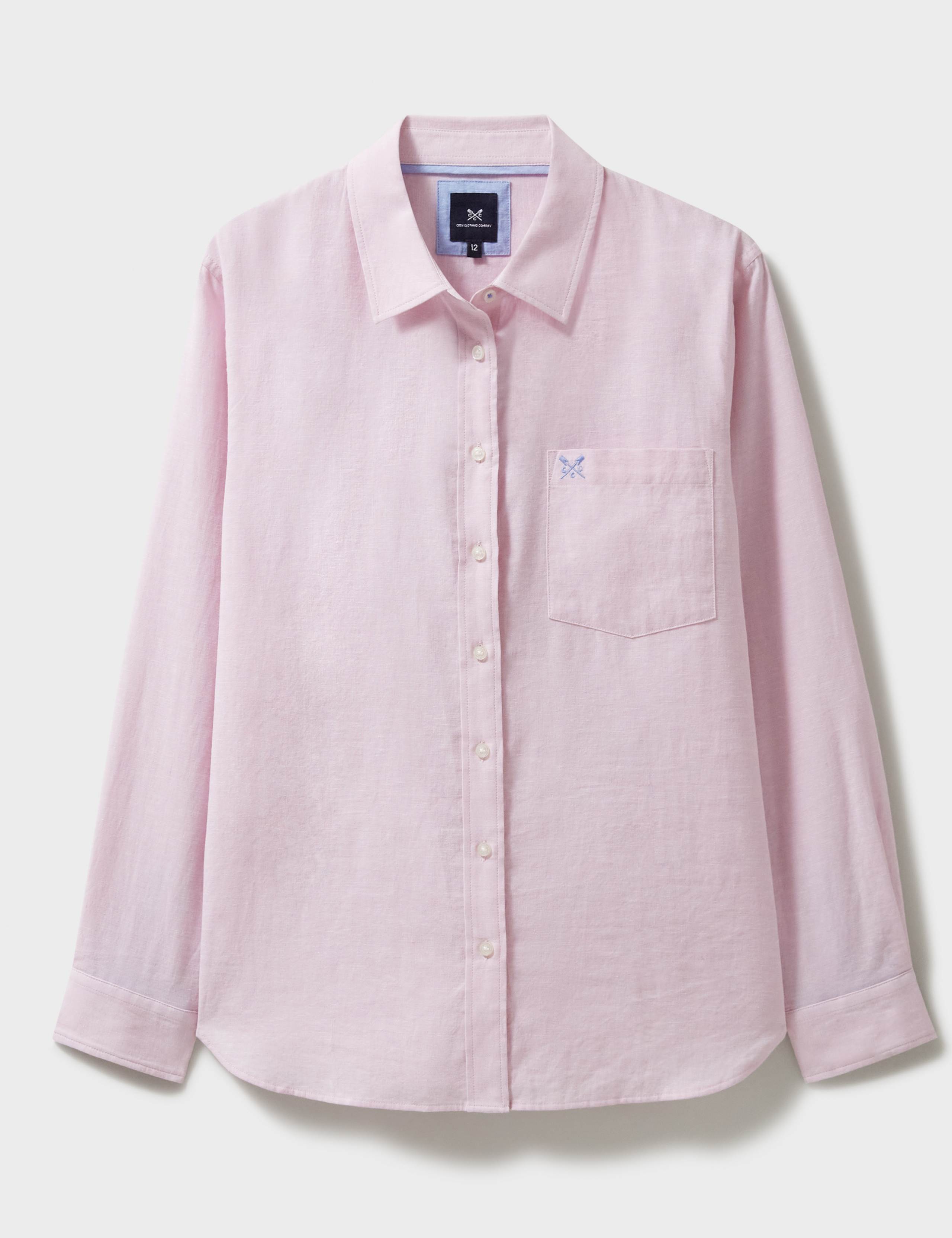 Linen Rich Collared Button Through Shirt 2 of 5