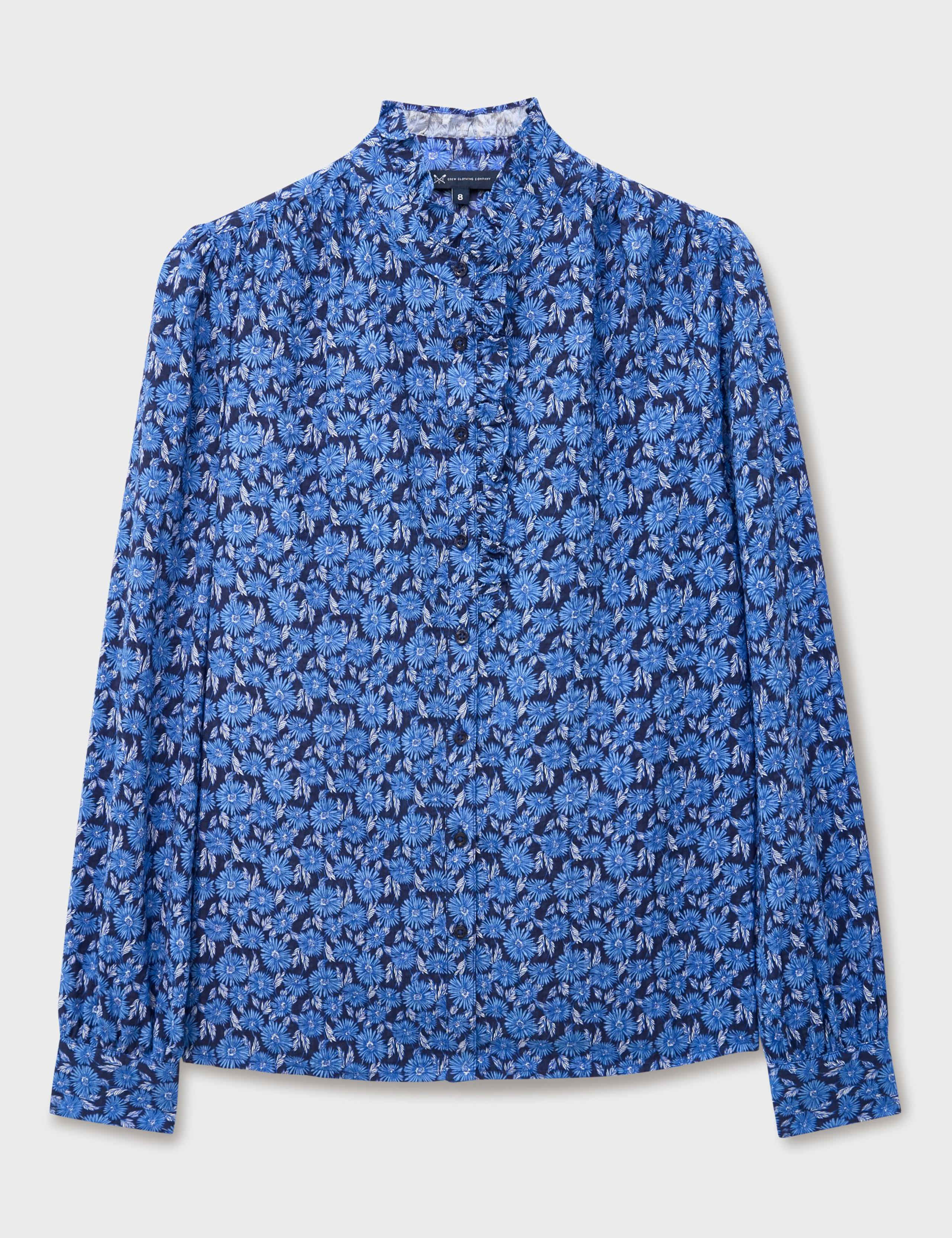 Floral Frill Detail Blouse with Cotton 2 of 5