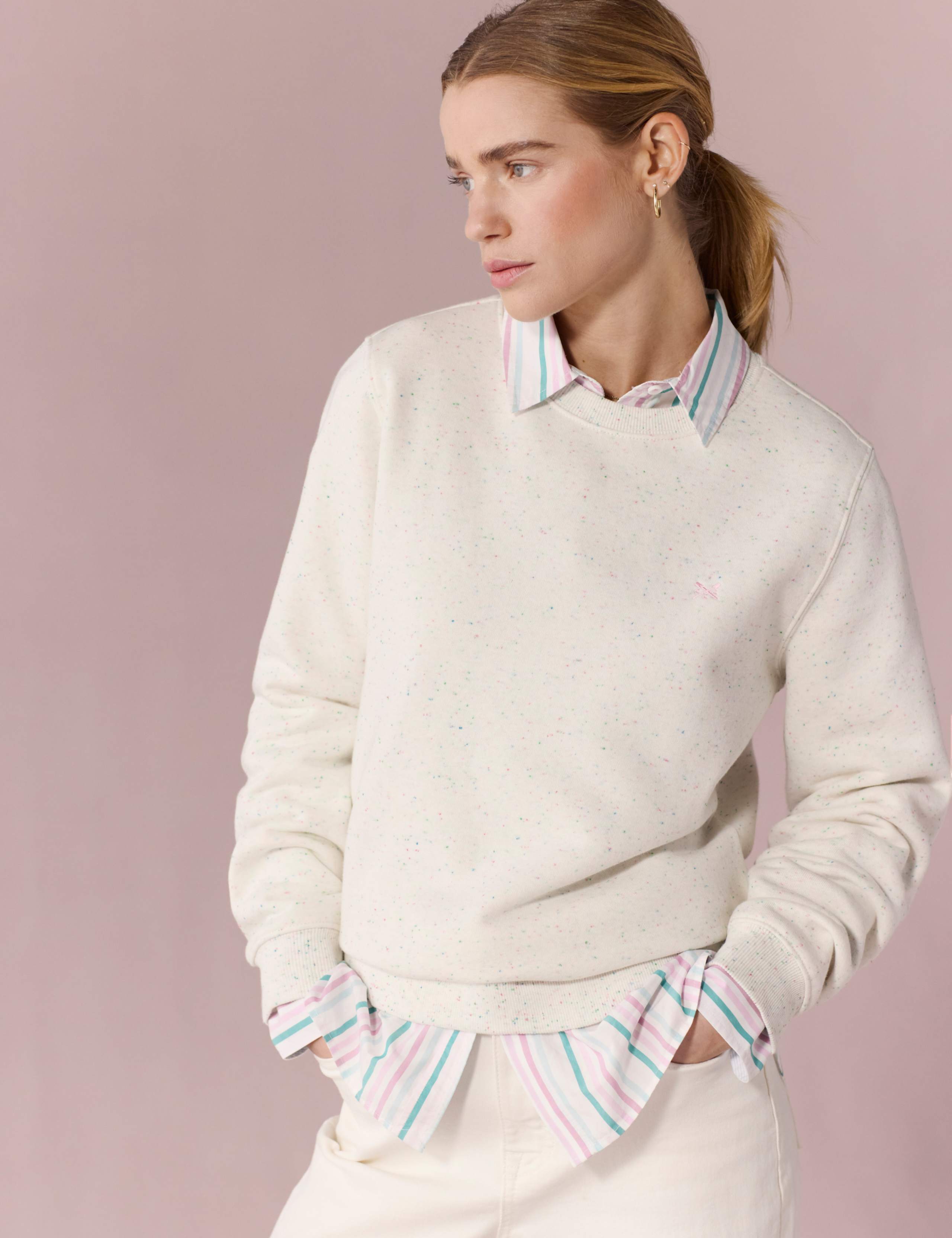 Cotton Rich Speckled Sweatshirt 6 of 6