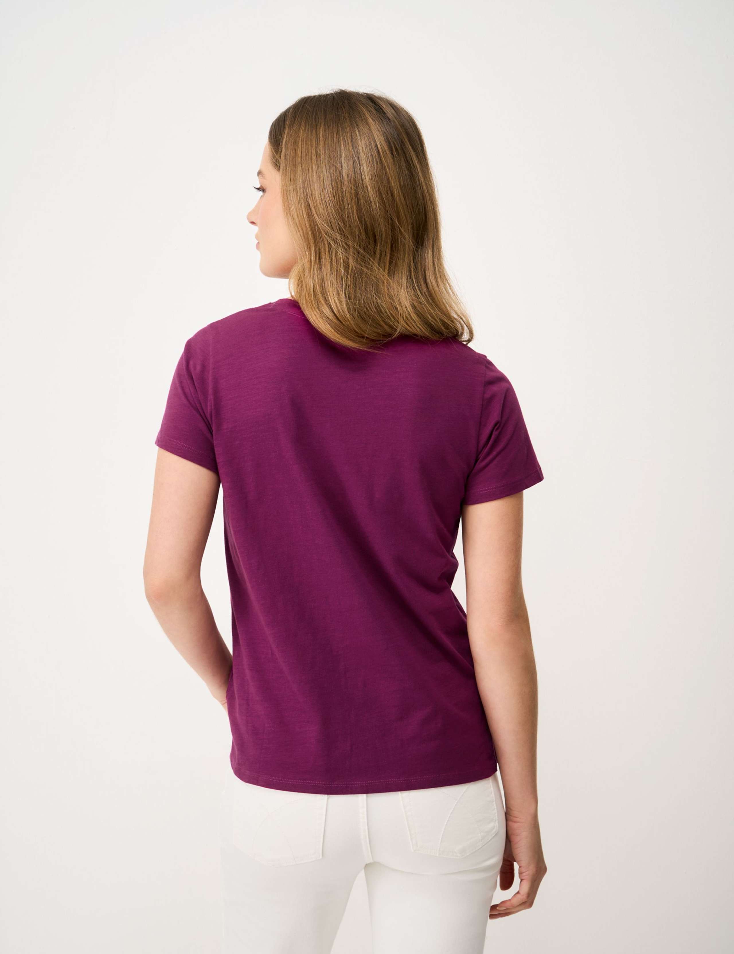 Pure Cotton V Neck T-Shirt 4 of 5