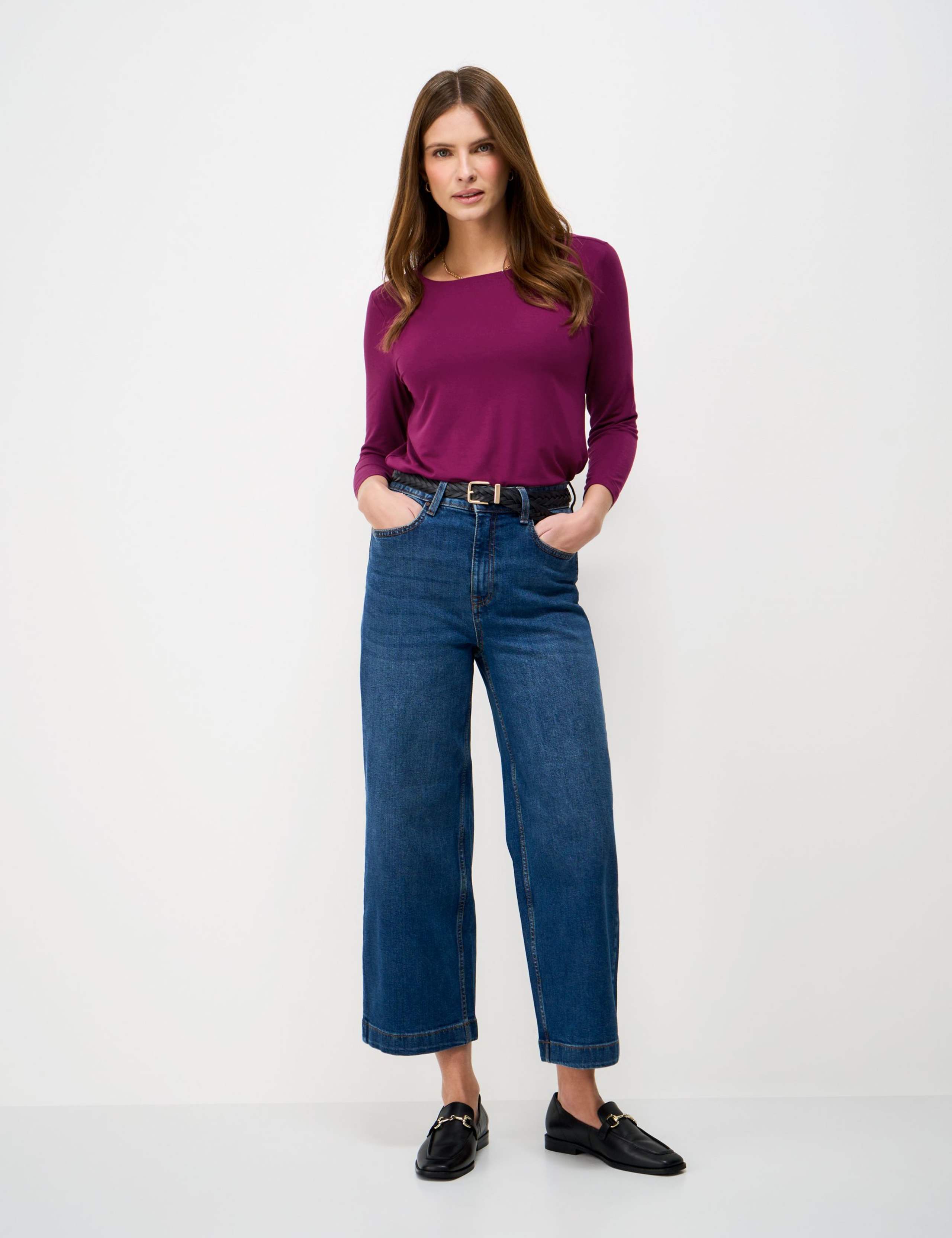 Modal Rich Boat Neck Top 3 of 5