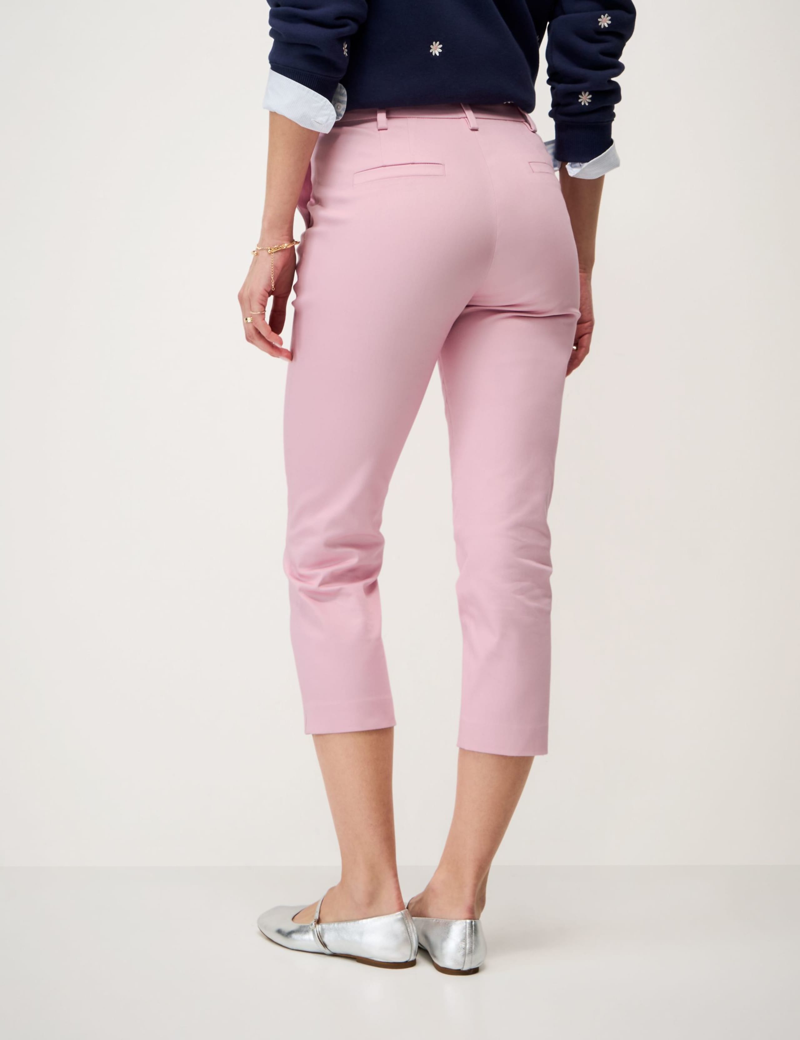 Cotton Rich Tapered Cropped Chinos 3 of 5