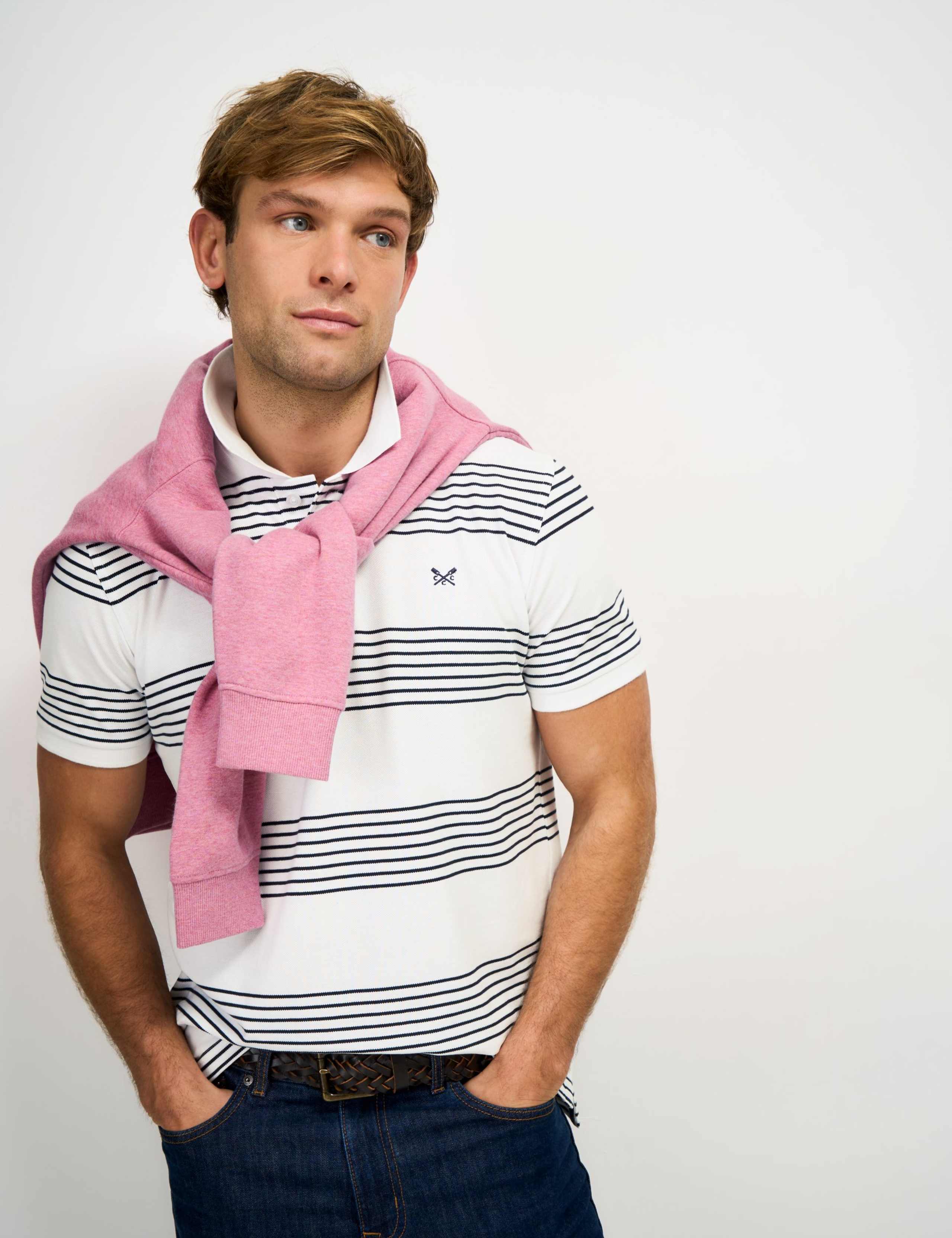 Pure Cotton Striped Polo Shirt 3 of 6