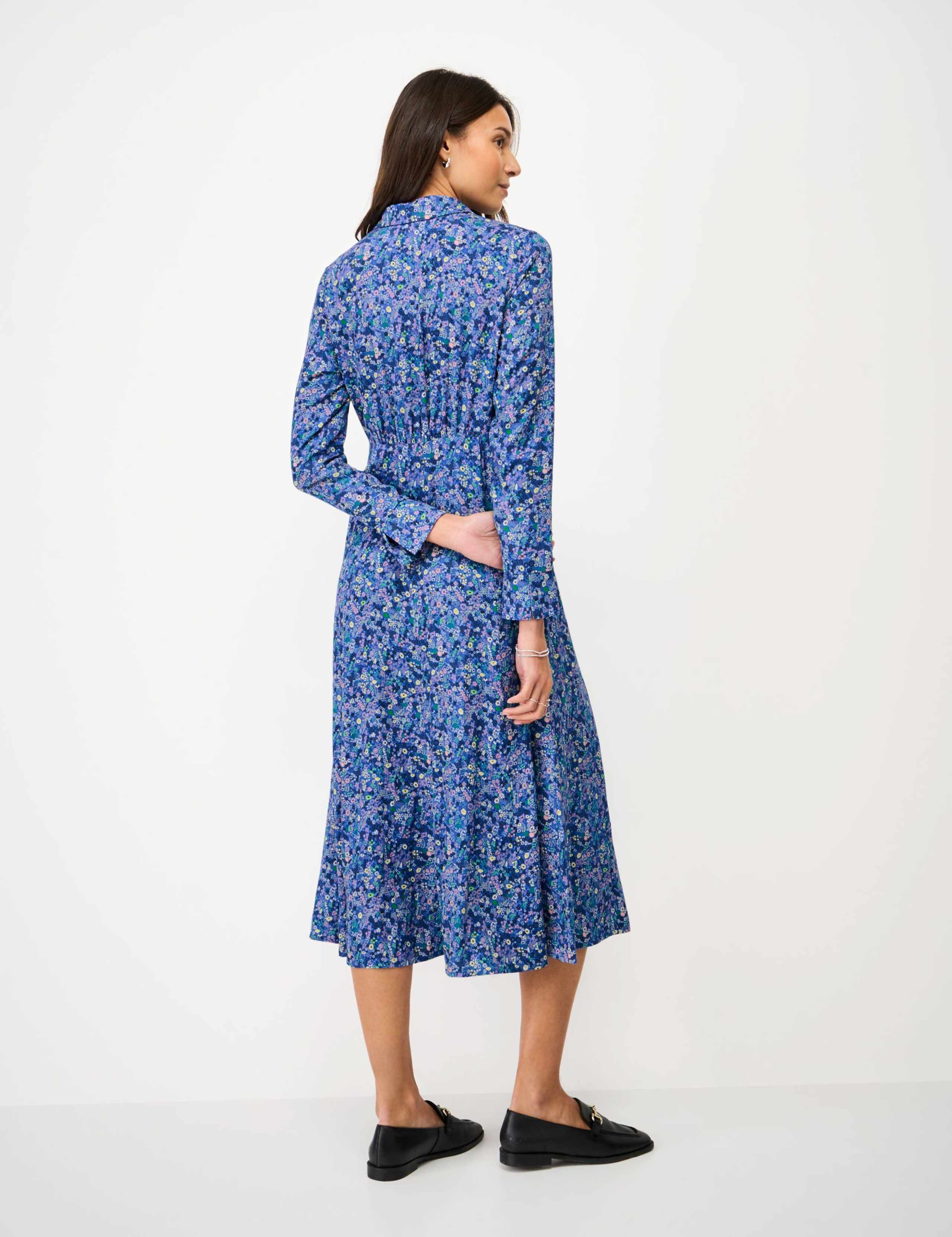 Floral Midi Shirt Dress 5 of 5