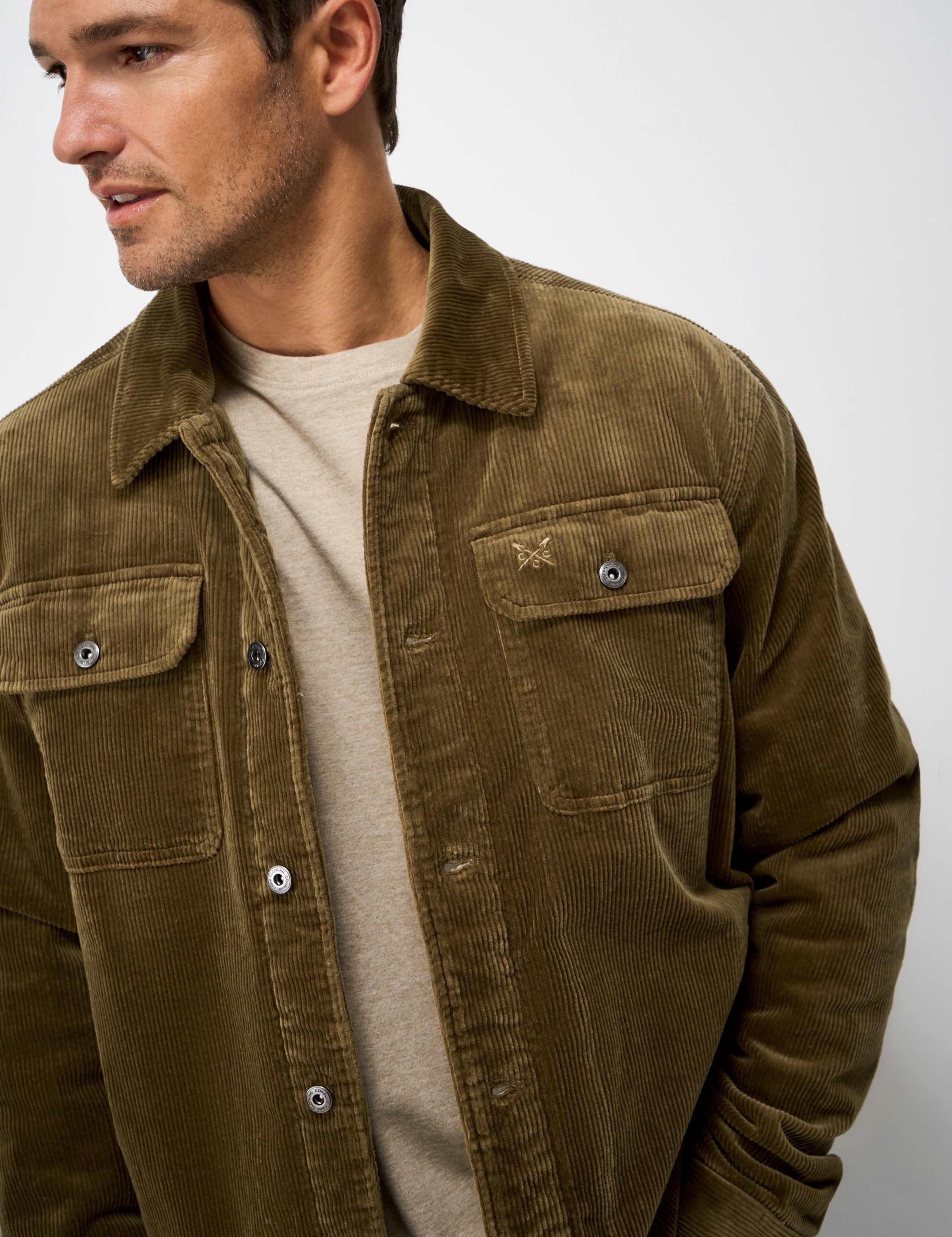 Cotton Rich Corduroy Fleece Lined Shacket 4 of 5