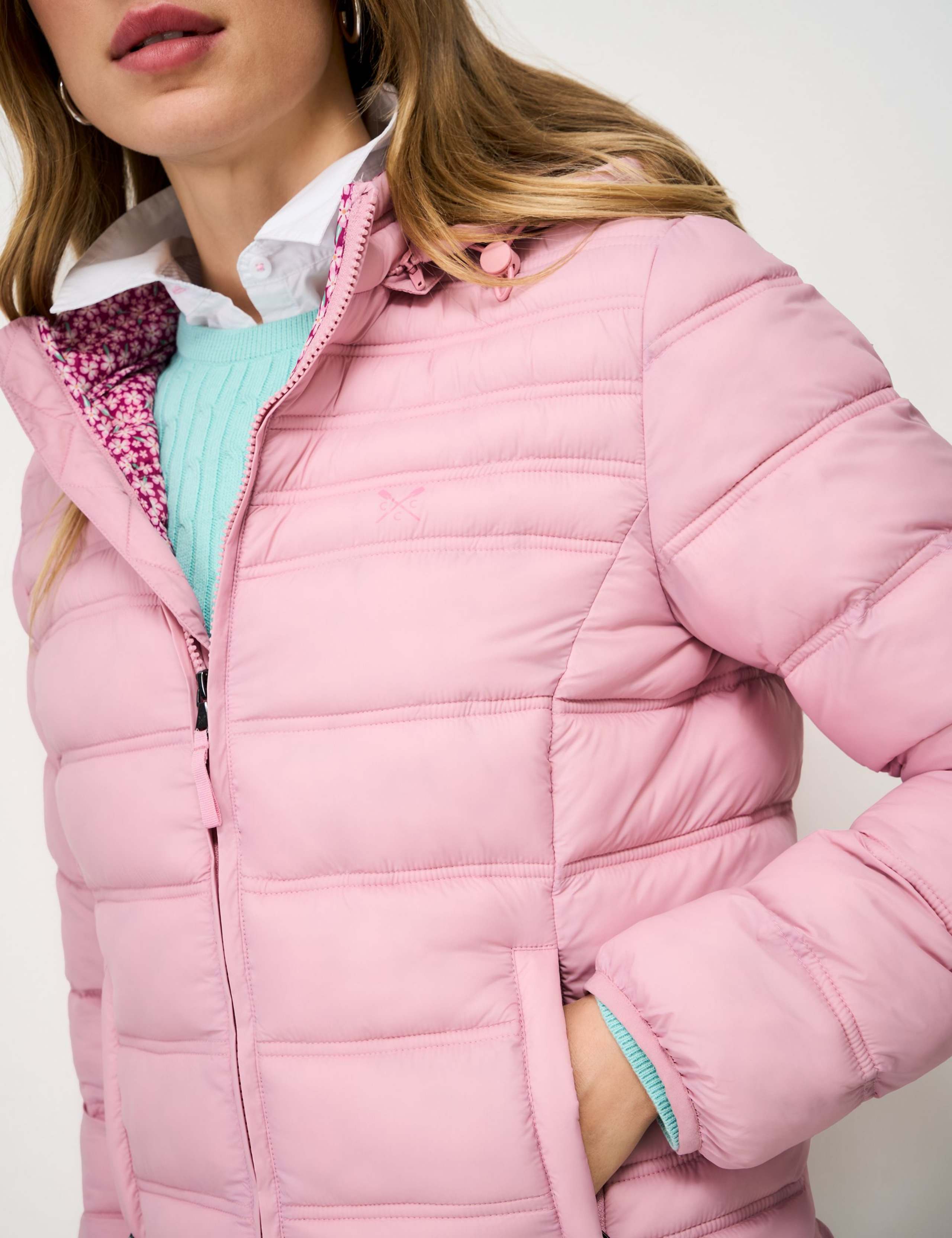 Lightweight Floral Zip Through Padded Jacket 5 of 5