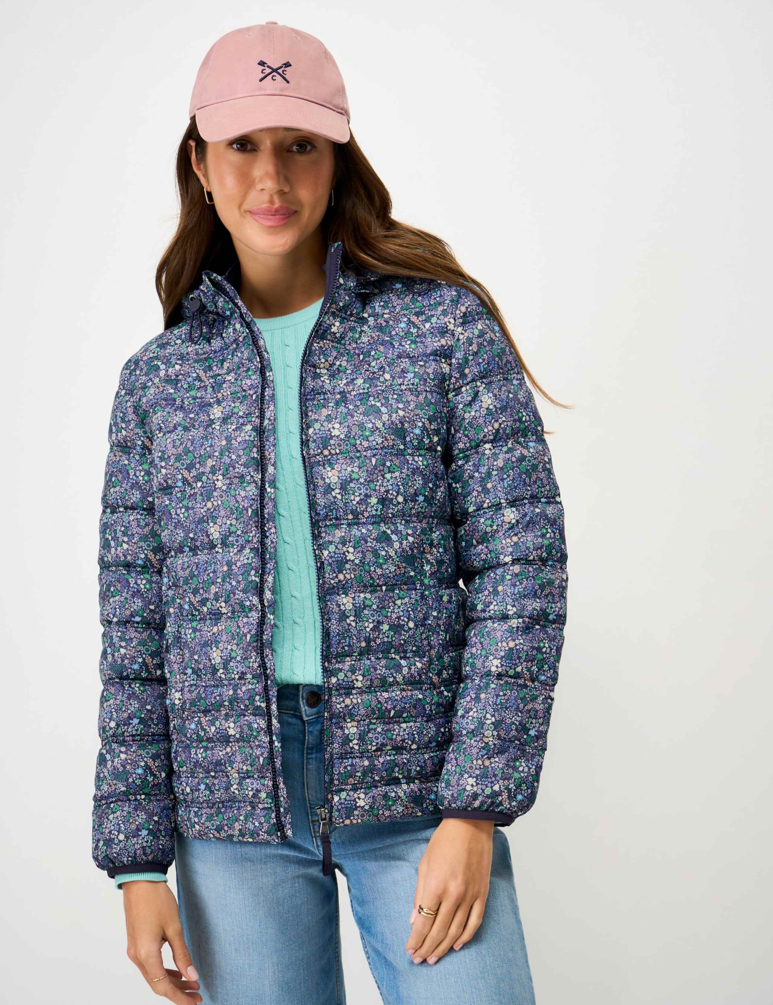 Lightweight Floral Zip Through Padded Jacket 3 of 6