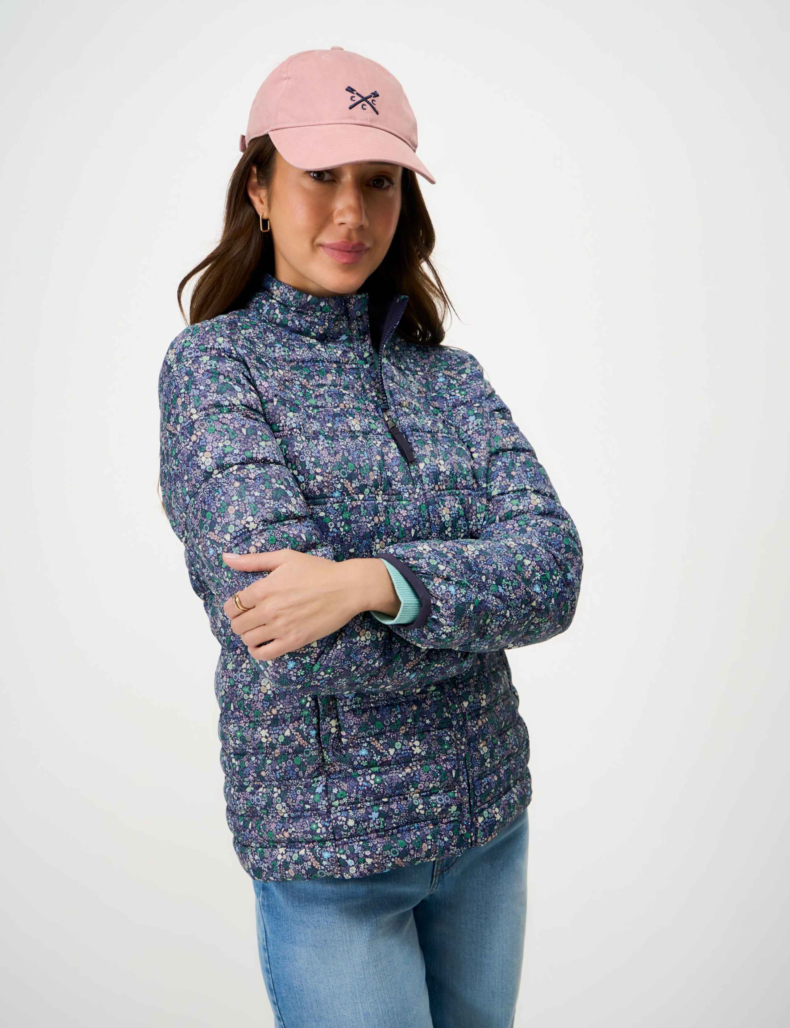 Lightweight Floral Zip Through Padded Jacket 4 of 6