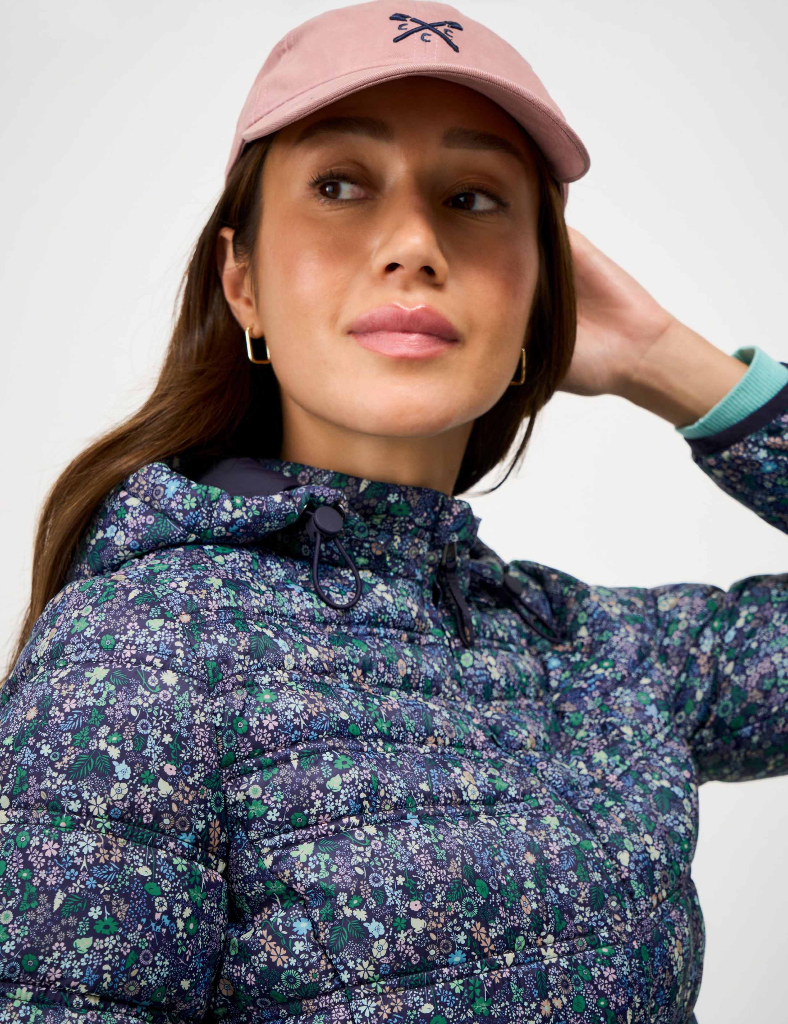 Lightweight Floral Zip Through Padded Jacket 6 of 6