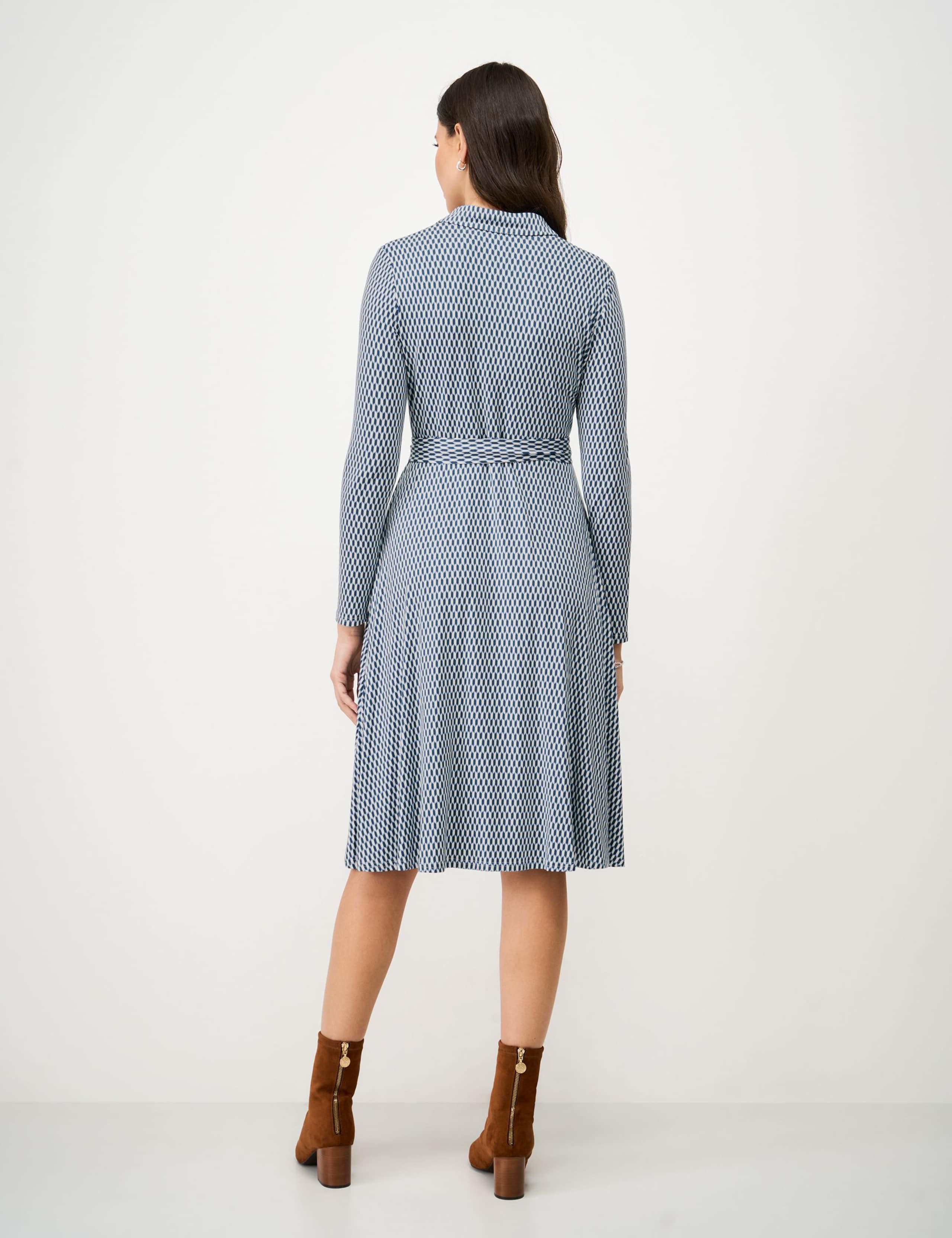 Jersey Geometric Knee Length Shirt Dress 5 of 5