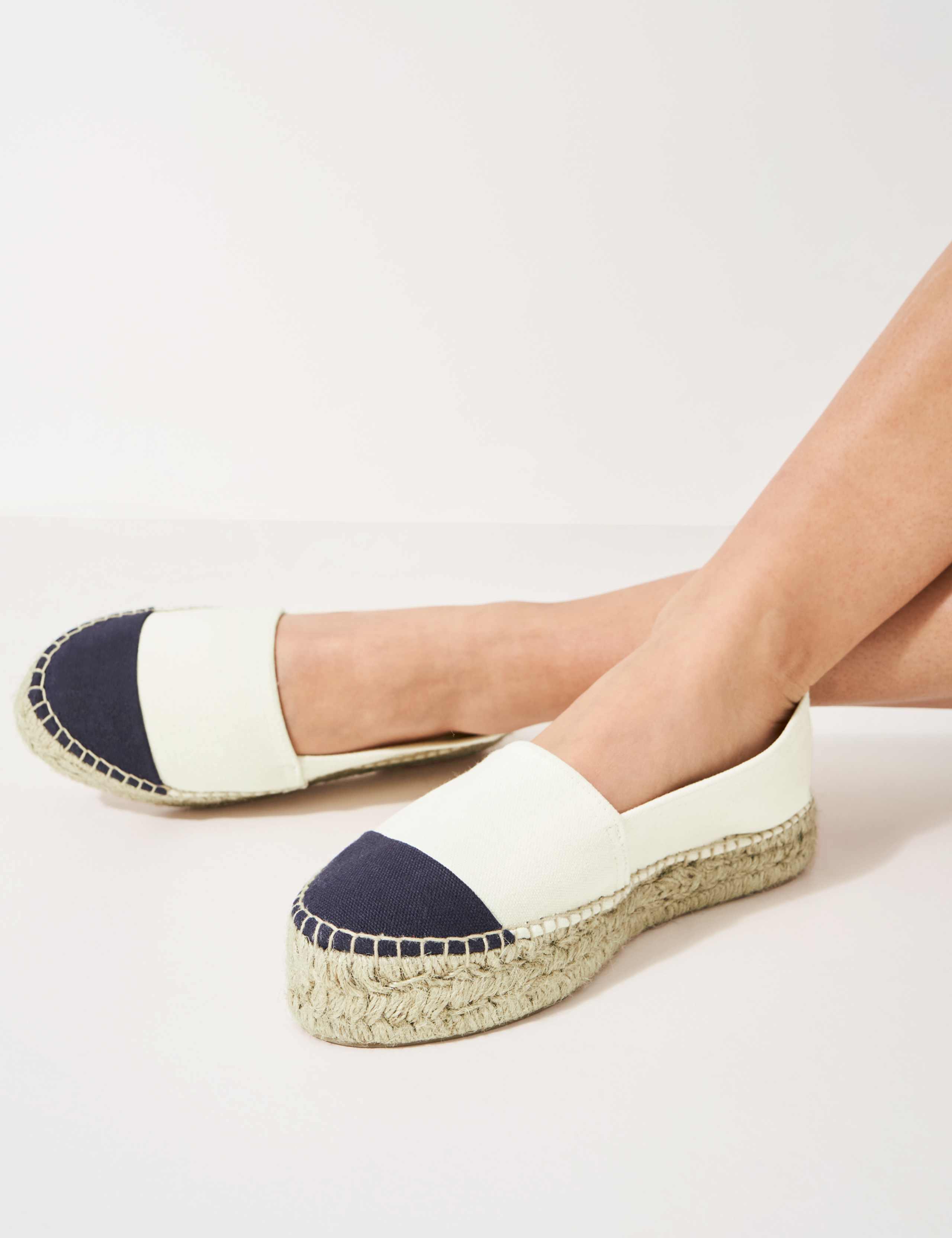 Canvas Slip On Flatform Espadrilles 1 of 4